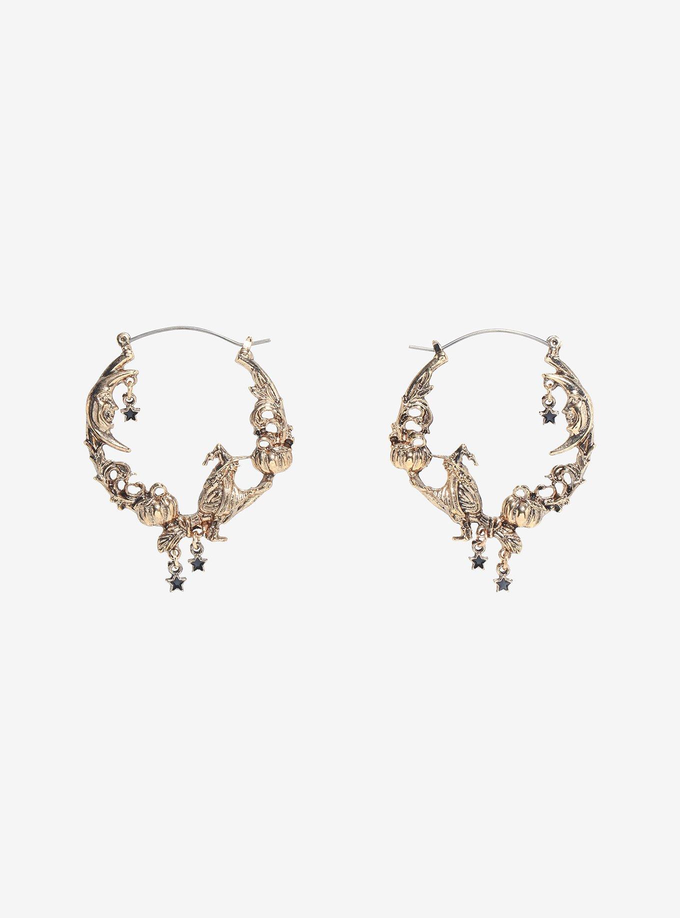 Thorn & Fable Witch Harvest Hoop Earrings, , hi-res