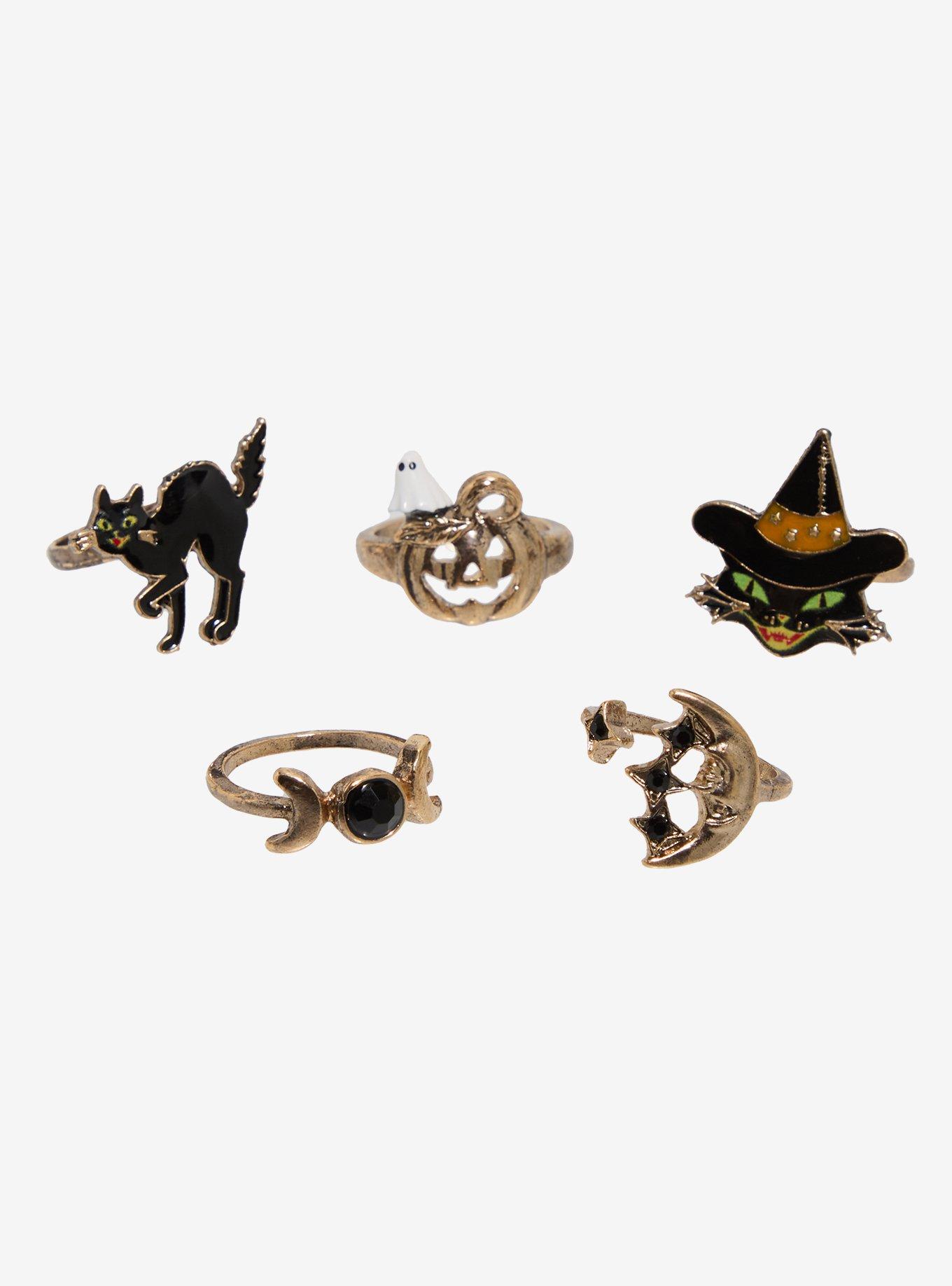 Thorn & Fable Vintage Halloween Ring Set, , hi-res