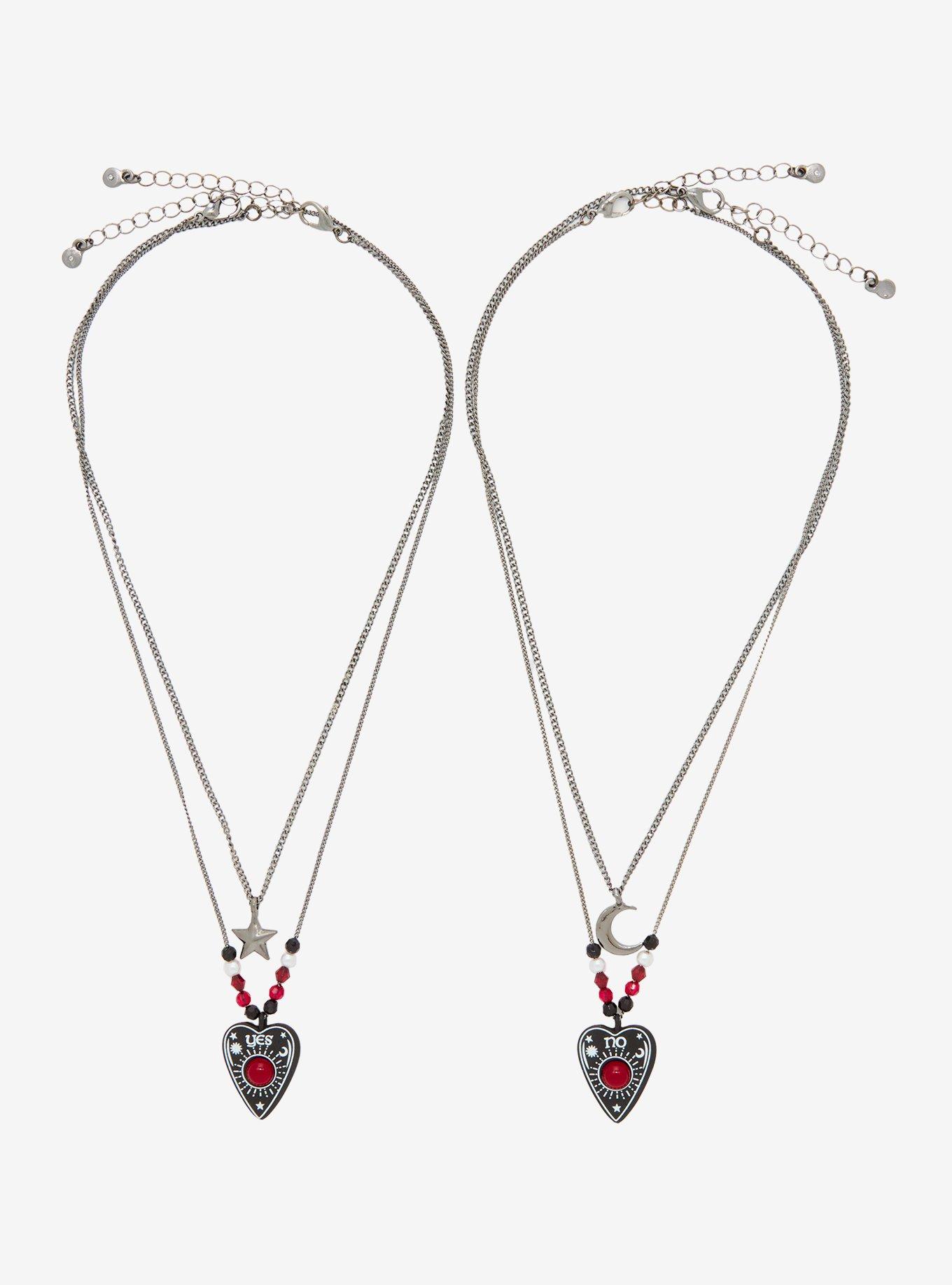 Yes No Planchette Celestial Best Friend Necklace Set, , hi-res