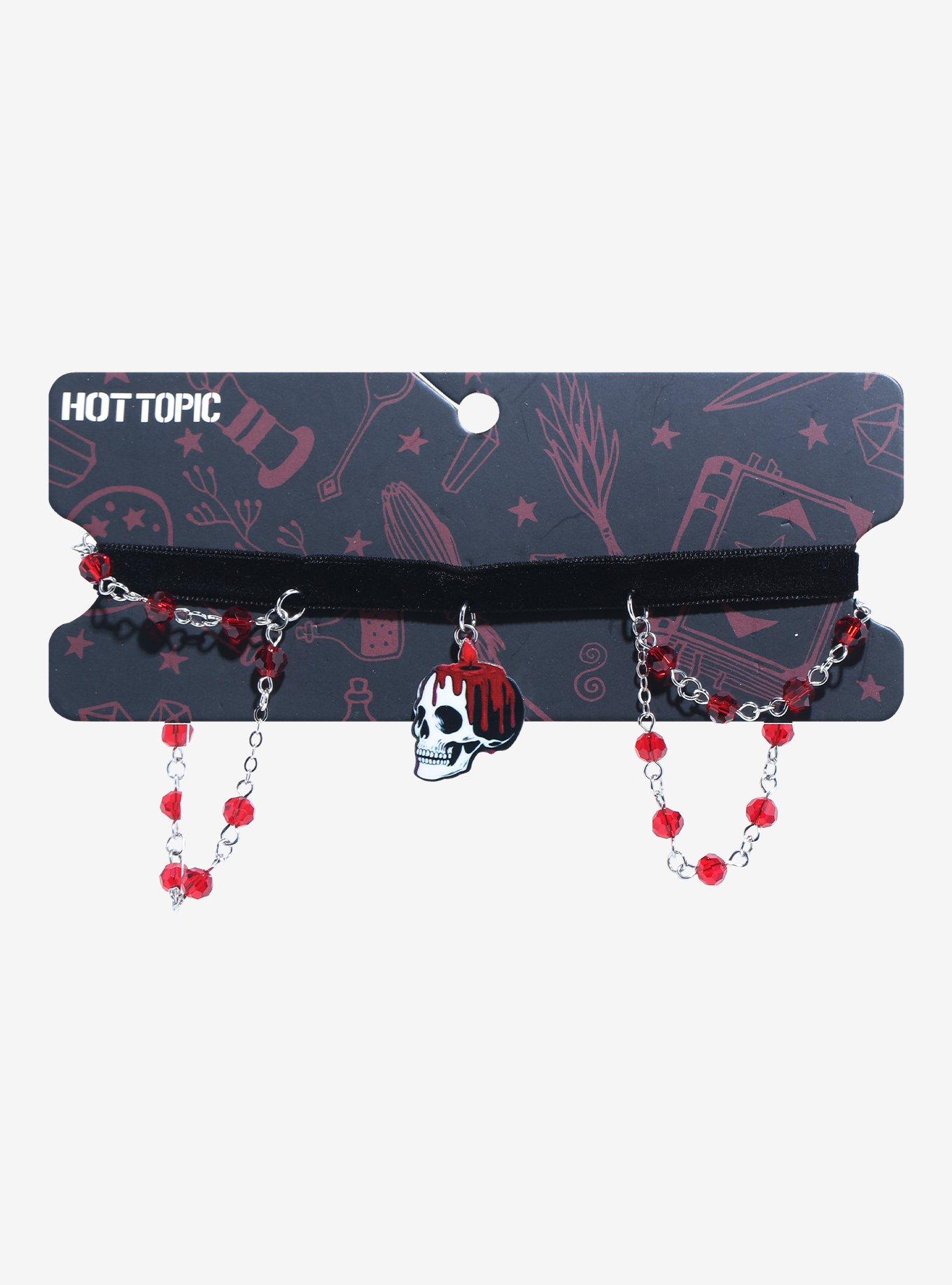 Skull Candle Draped Choker, , hi-res