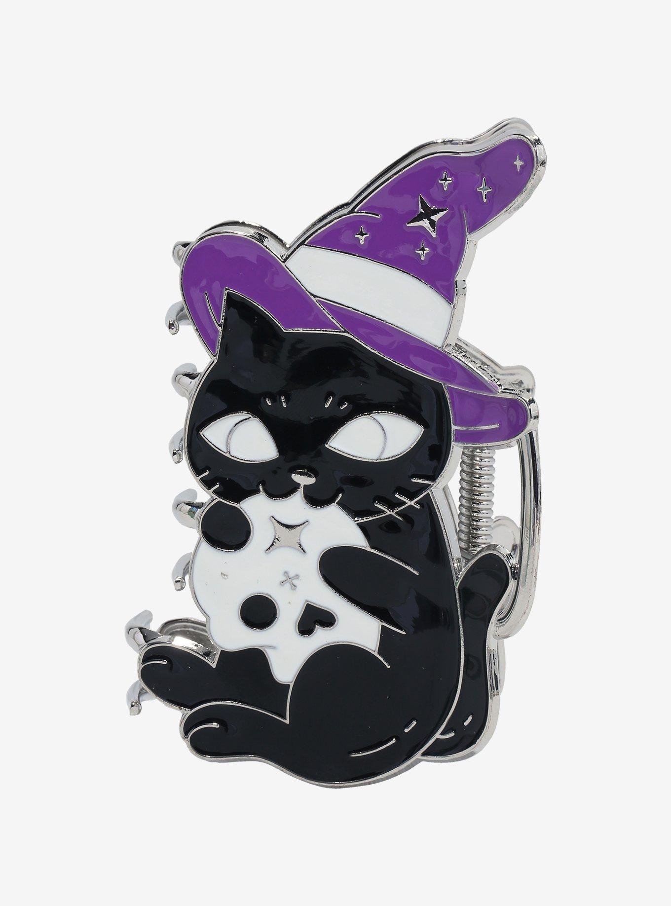 Black Cat Witch Claw Hair Clip, , hi-res