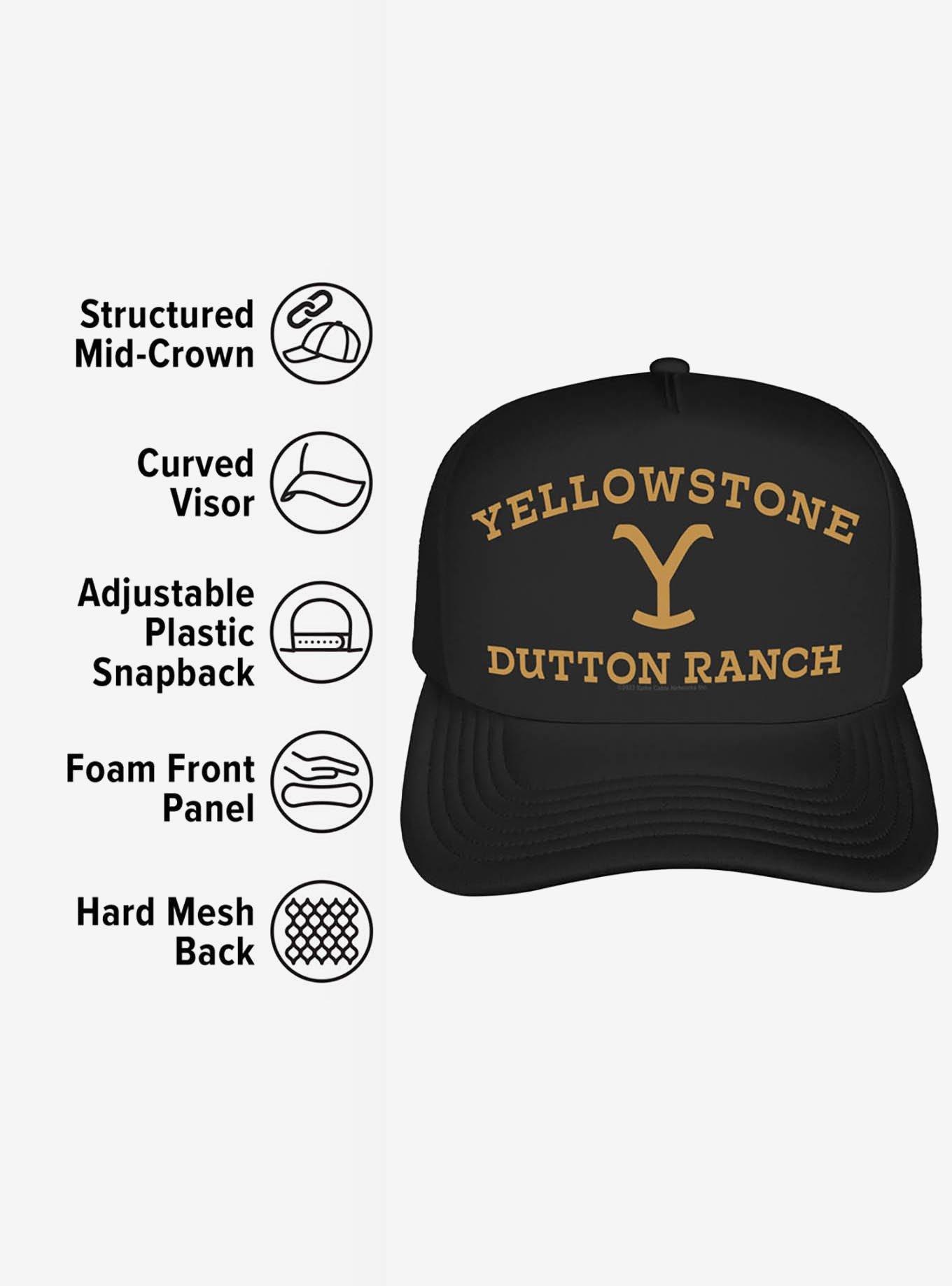 Yellowstone Arched Logo Foam Trucker Hat, , alternate