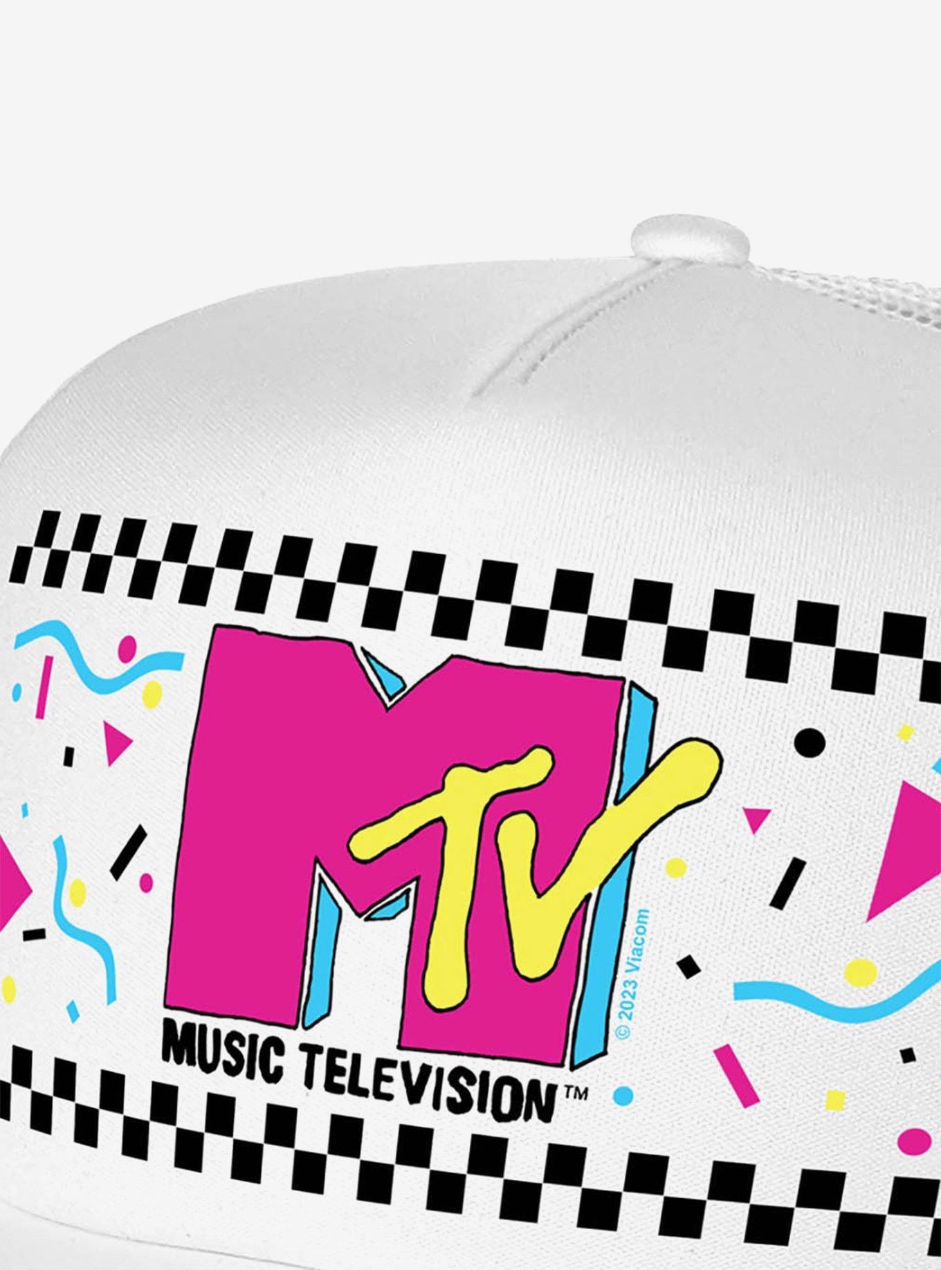 MTV 80's Checker Party Foam Trucker Hat, , hi-res