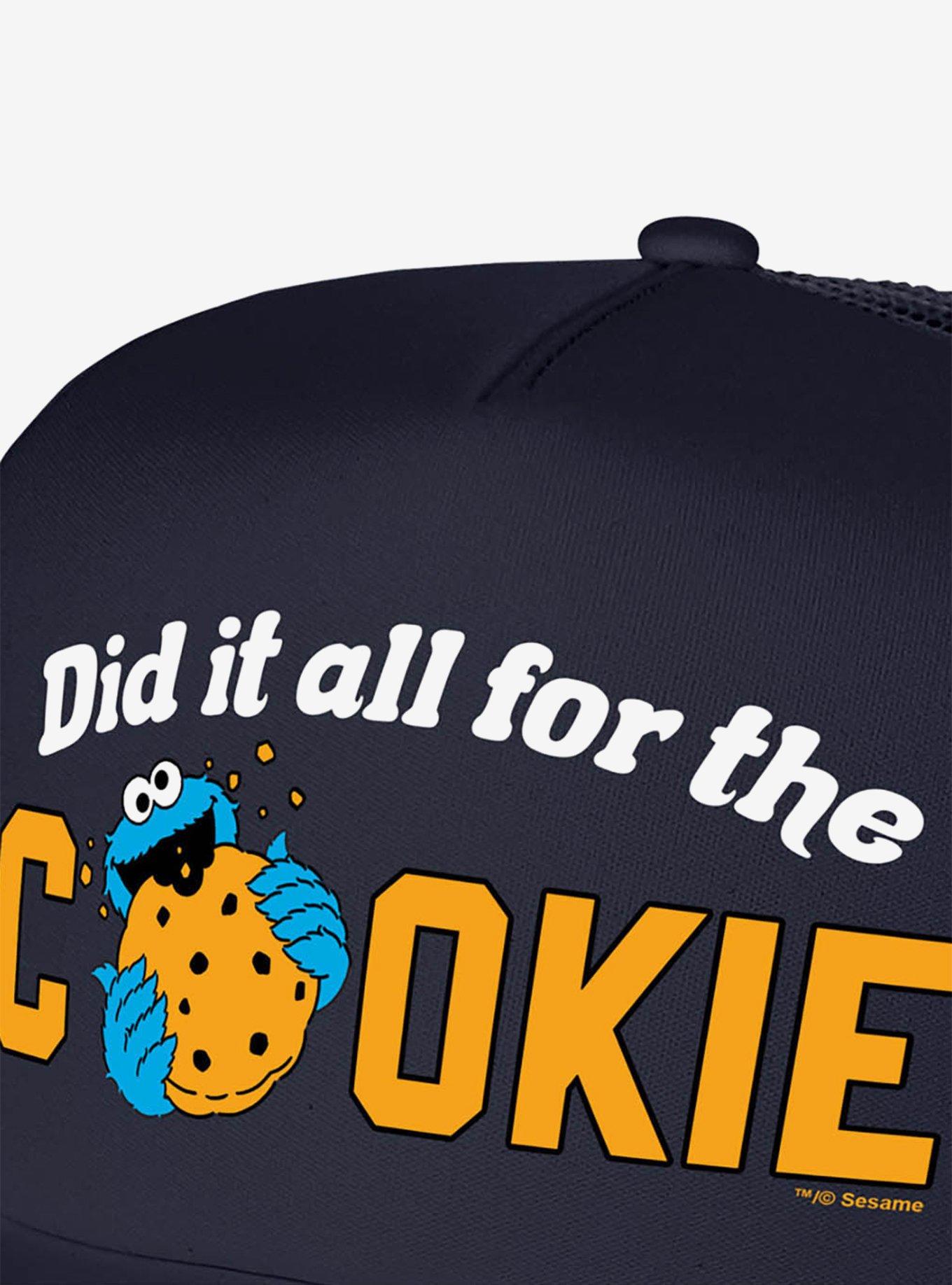 Sesame Street Cookie Monster Did It All For The Cookies Foam Trucker Hat, , hi-res