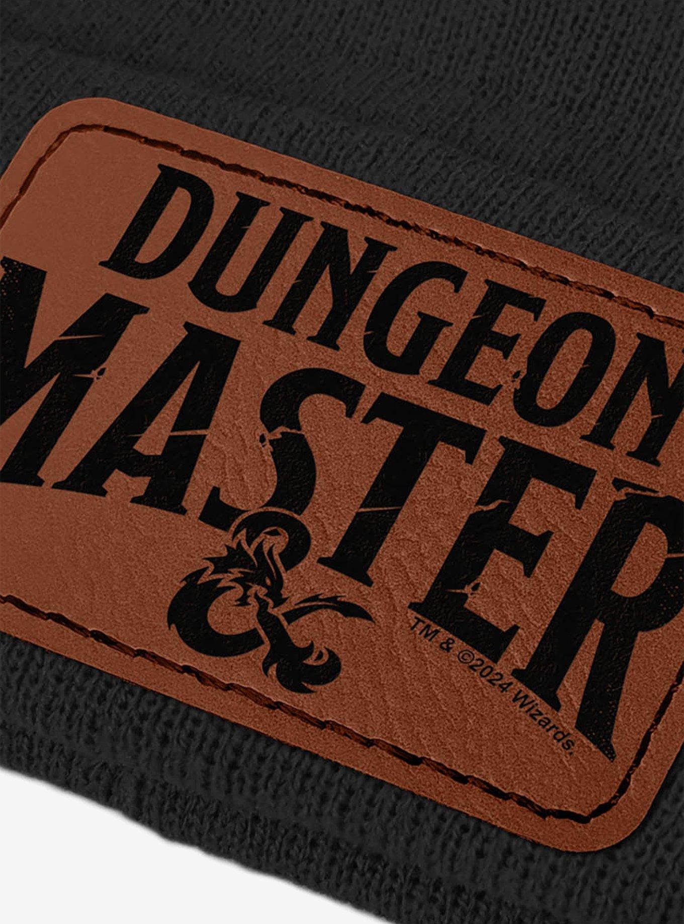 Dungeons & Dragons Dungeon Master Lower Arch Leather Patch Knit Beanie, , hi-res