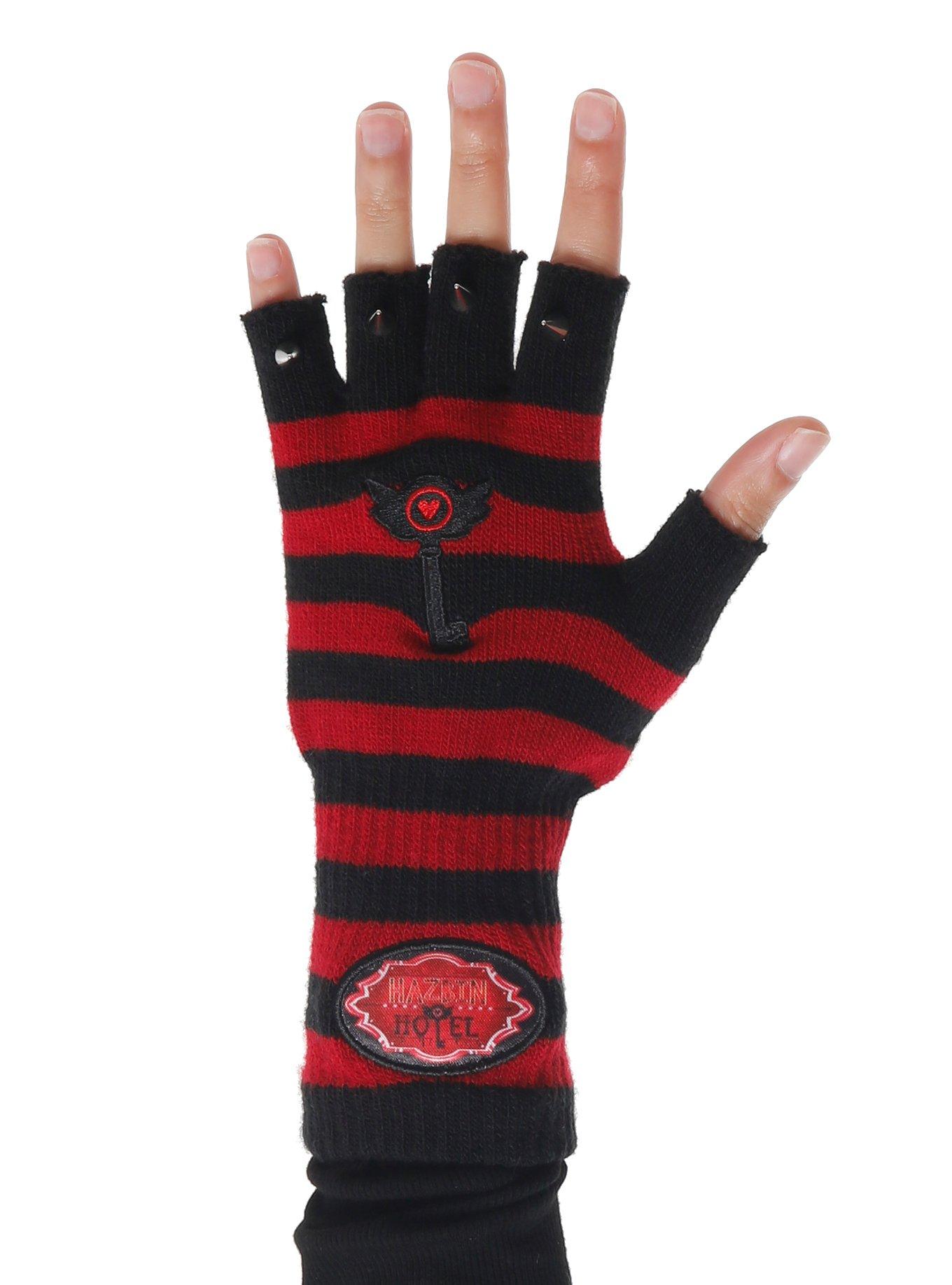 Hazbin Hotel Key Fingerless Gloves, , hi-res