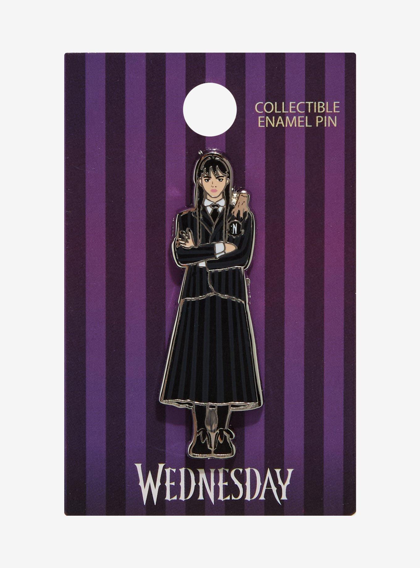 Wednesday Thing Duo Enamel Pin, , hi-res