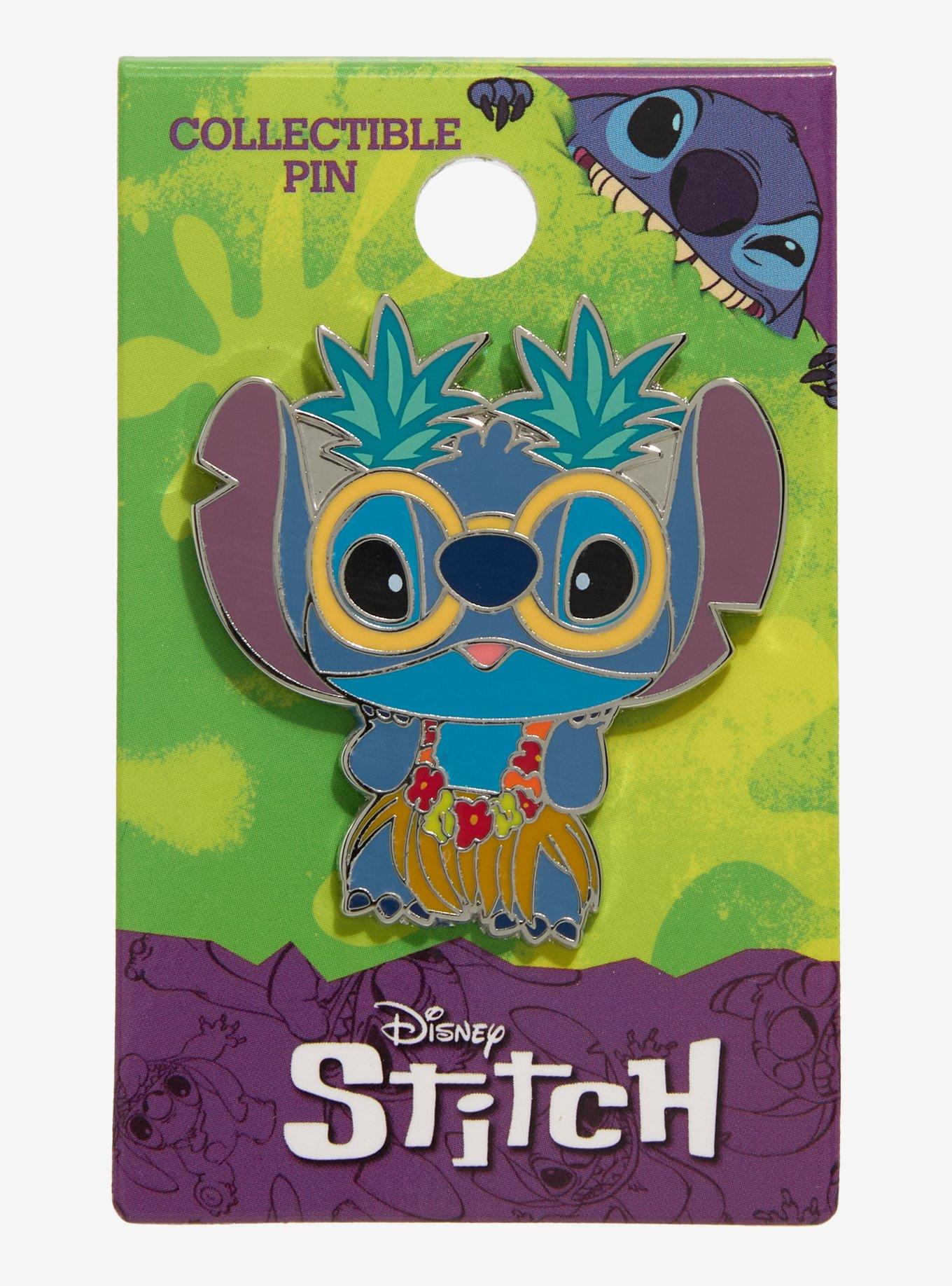 Disney Stitch Chibi Luau Enamel Pin, , hi-res