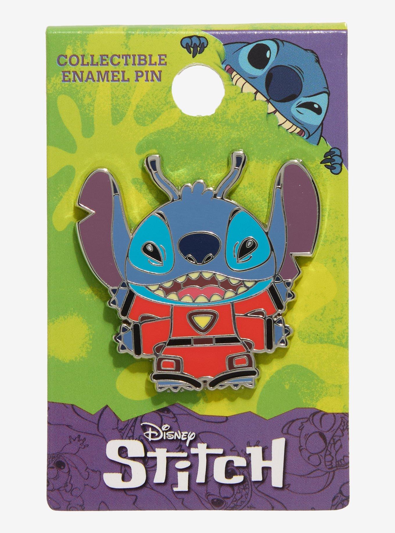 Disney Stitch Chibi Alien Suit Enamel Pin, , hi-res