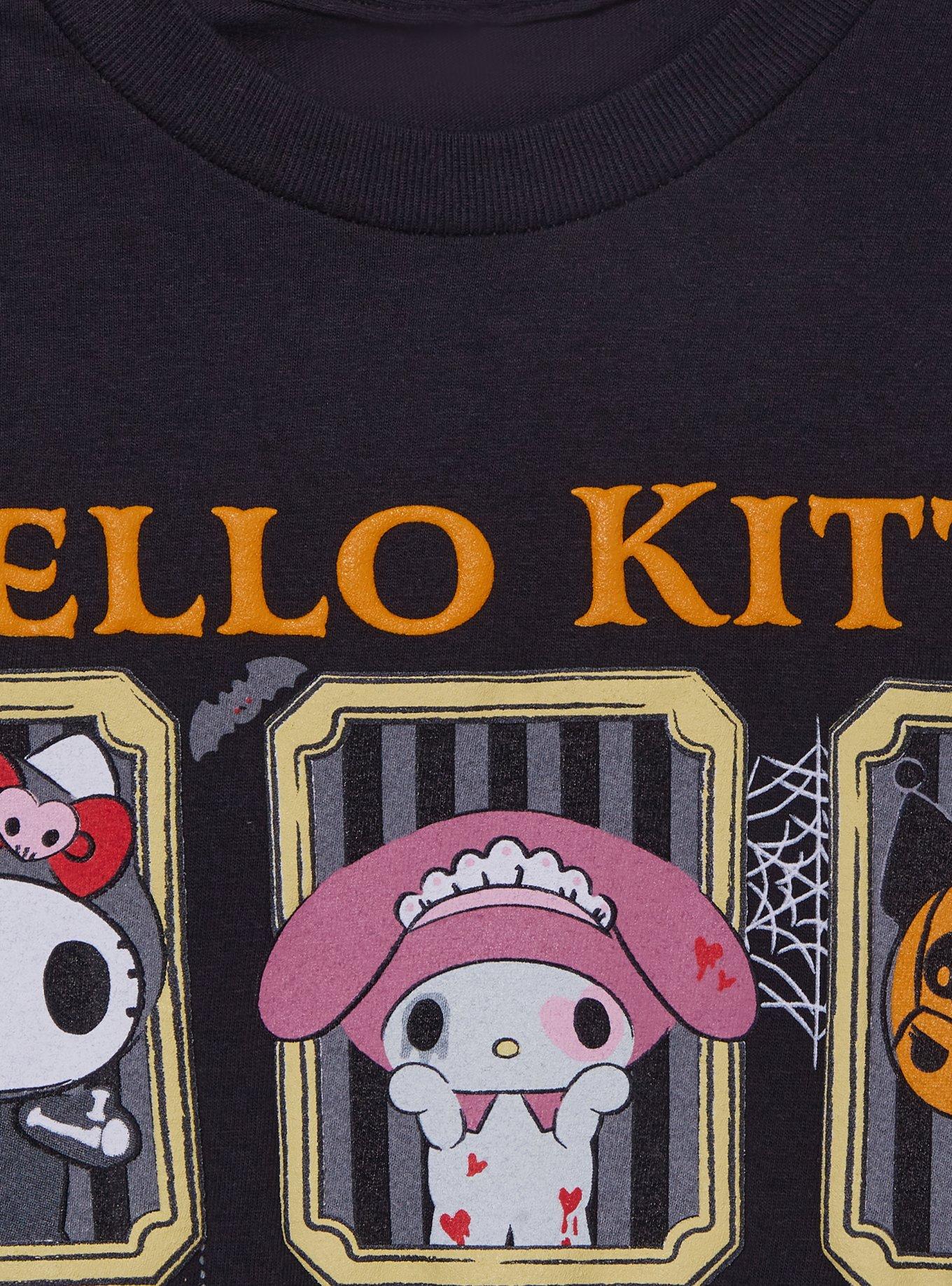 Hello Kitty And Friends Halloween Portraits Puff Print Girls T-Shirt, , hi-res