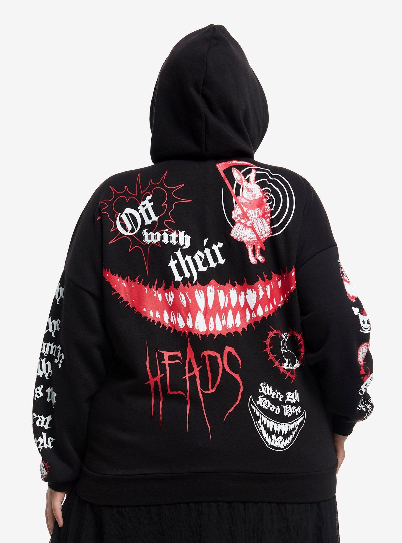 Mad Tea Party White Rabbit Girls Hoodie Plus Size, , hi-res