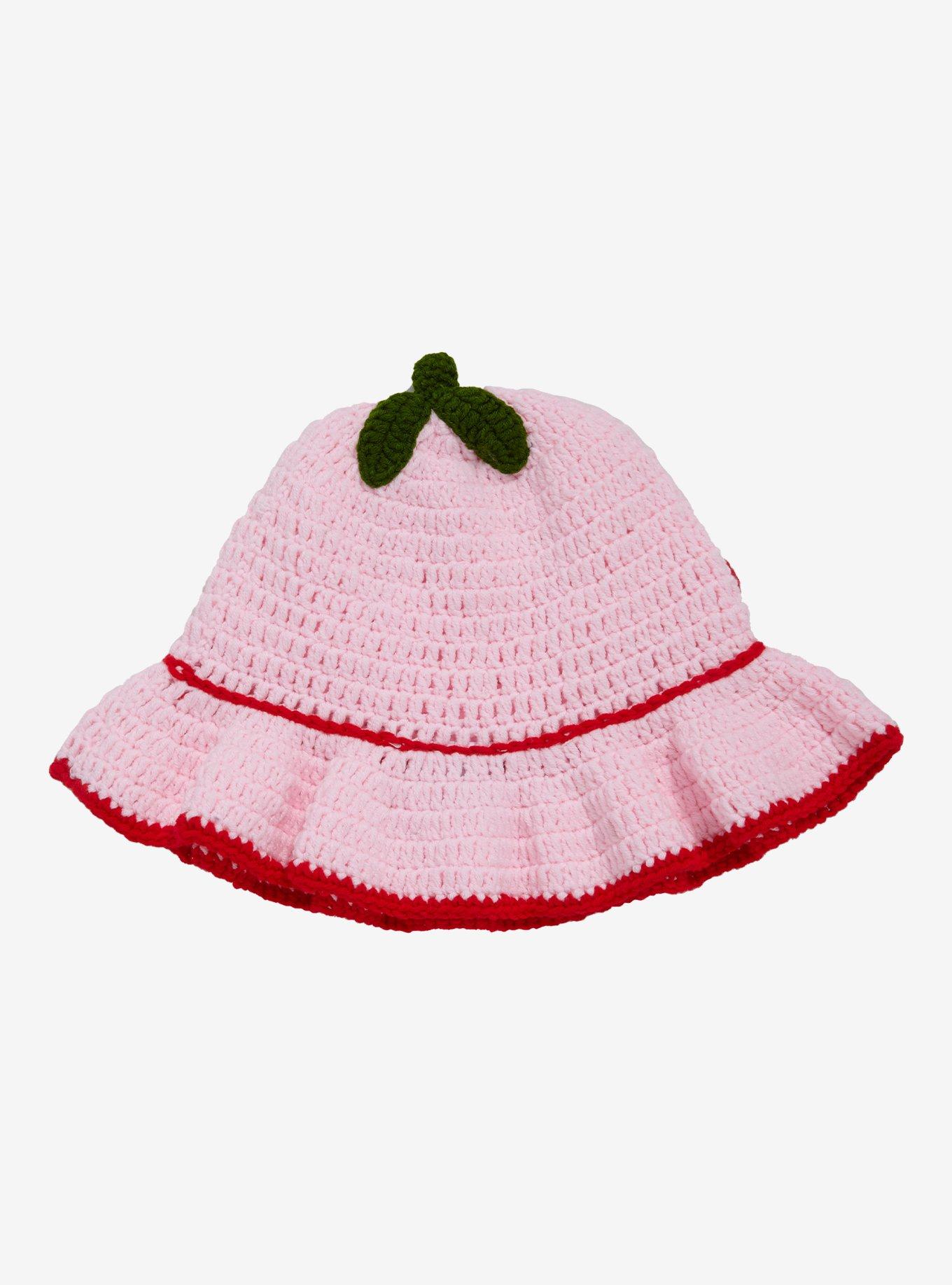 Strawberry Shortcake Strawberry Knit Bucket Hat, , alternate