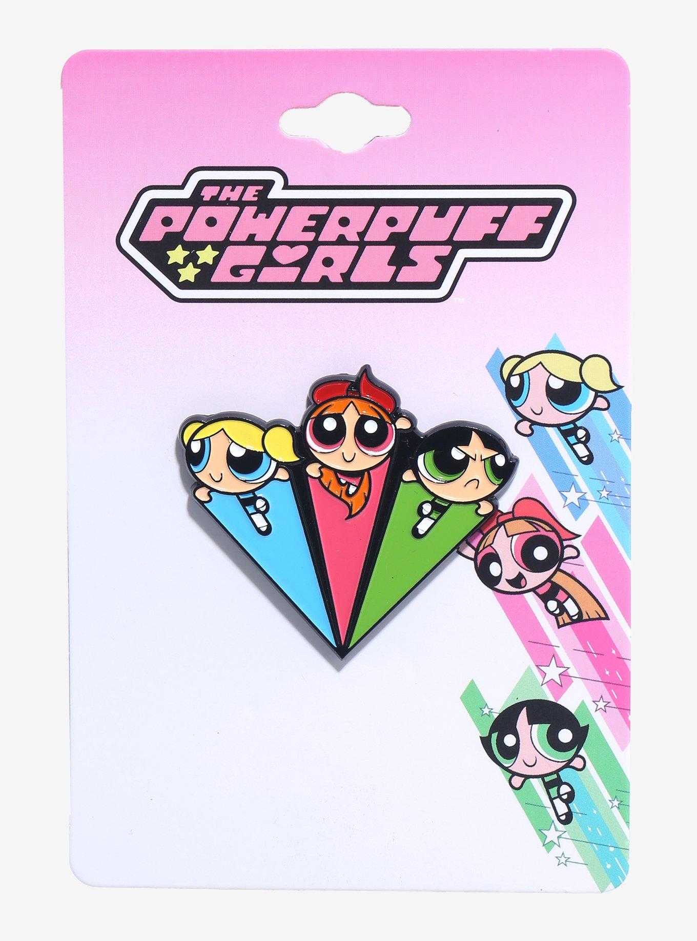 The Powerpuff Girls Trio Flying Enamel Pin, , hi-res