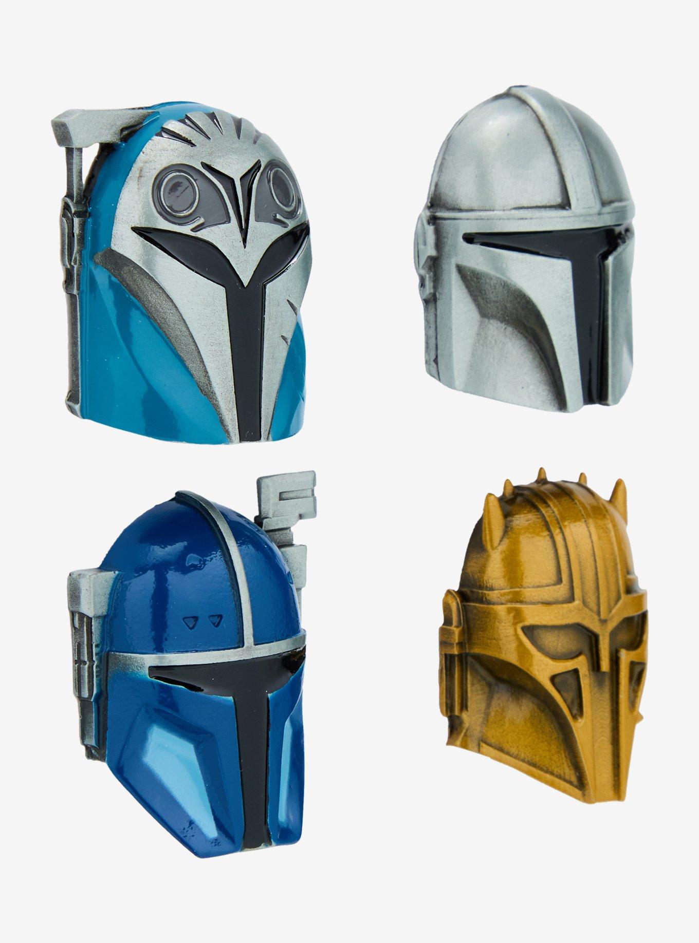 Star Wars The Mandalorian Helmet Enamel Pin Set, , alternate