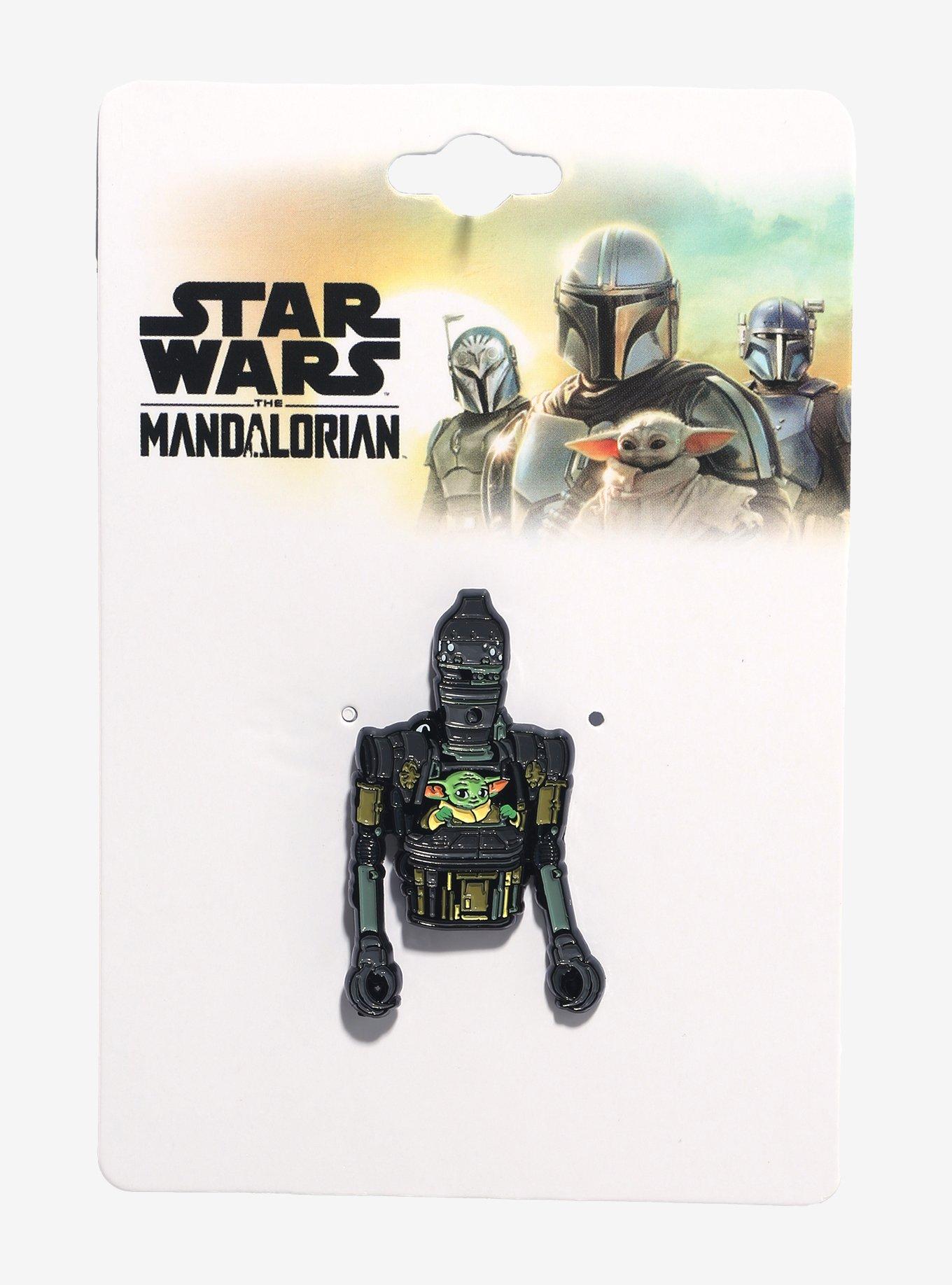 Star Wars The Mandalorian Grogu & IG-12 Enamel Pin, , hi-res