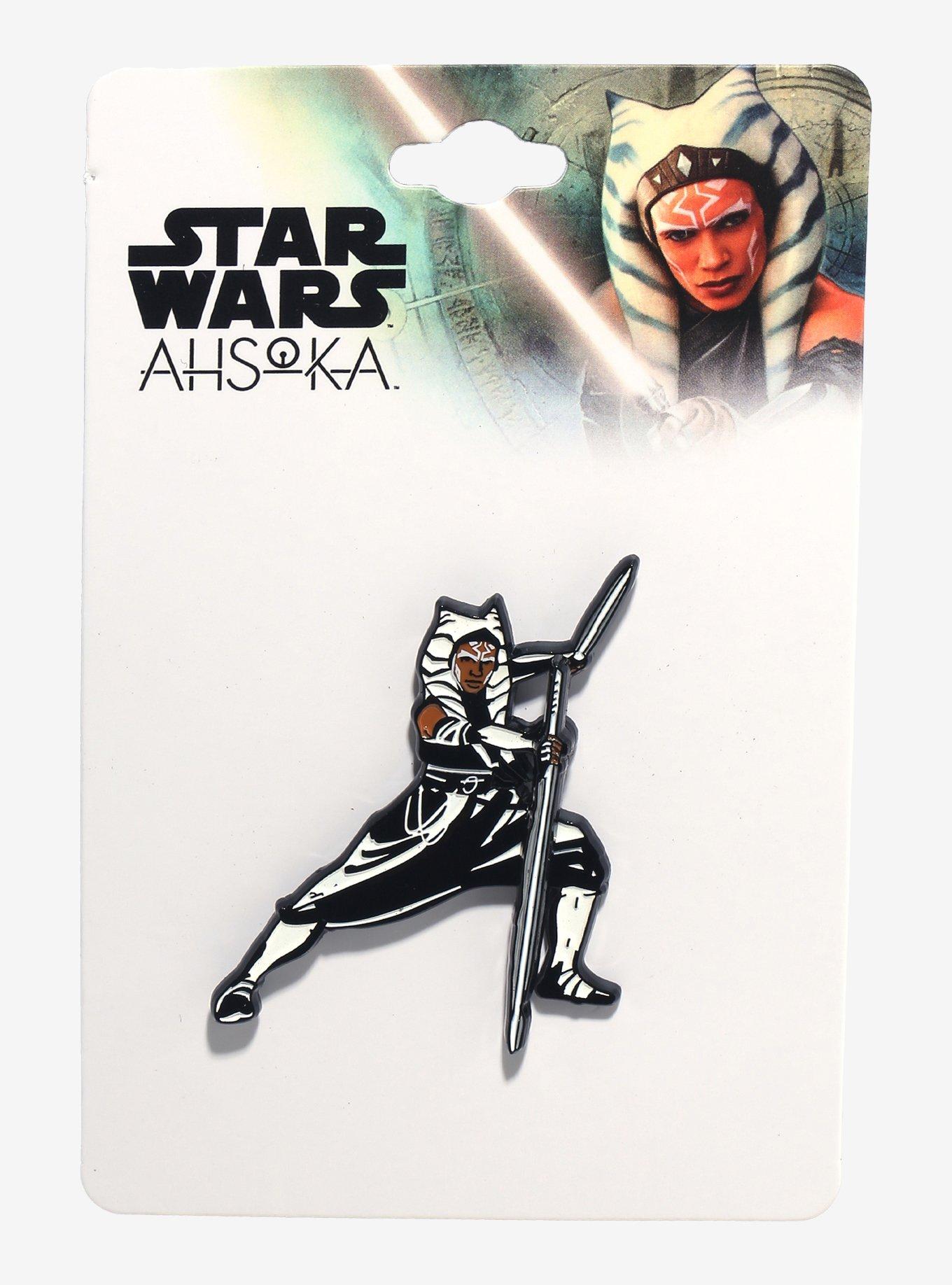 Star Wars Ahsoka Tank Spinning Lightsaber Enamel Pin, , alternate