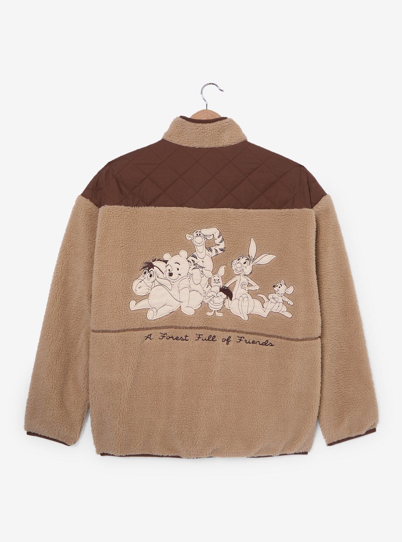 Disney Winnie the Pooh Tonal Icons Sherpa Jacket - BoxLunch Exclusive, , hi-res