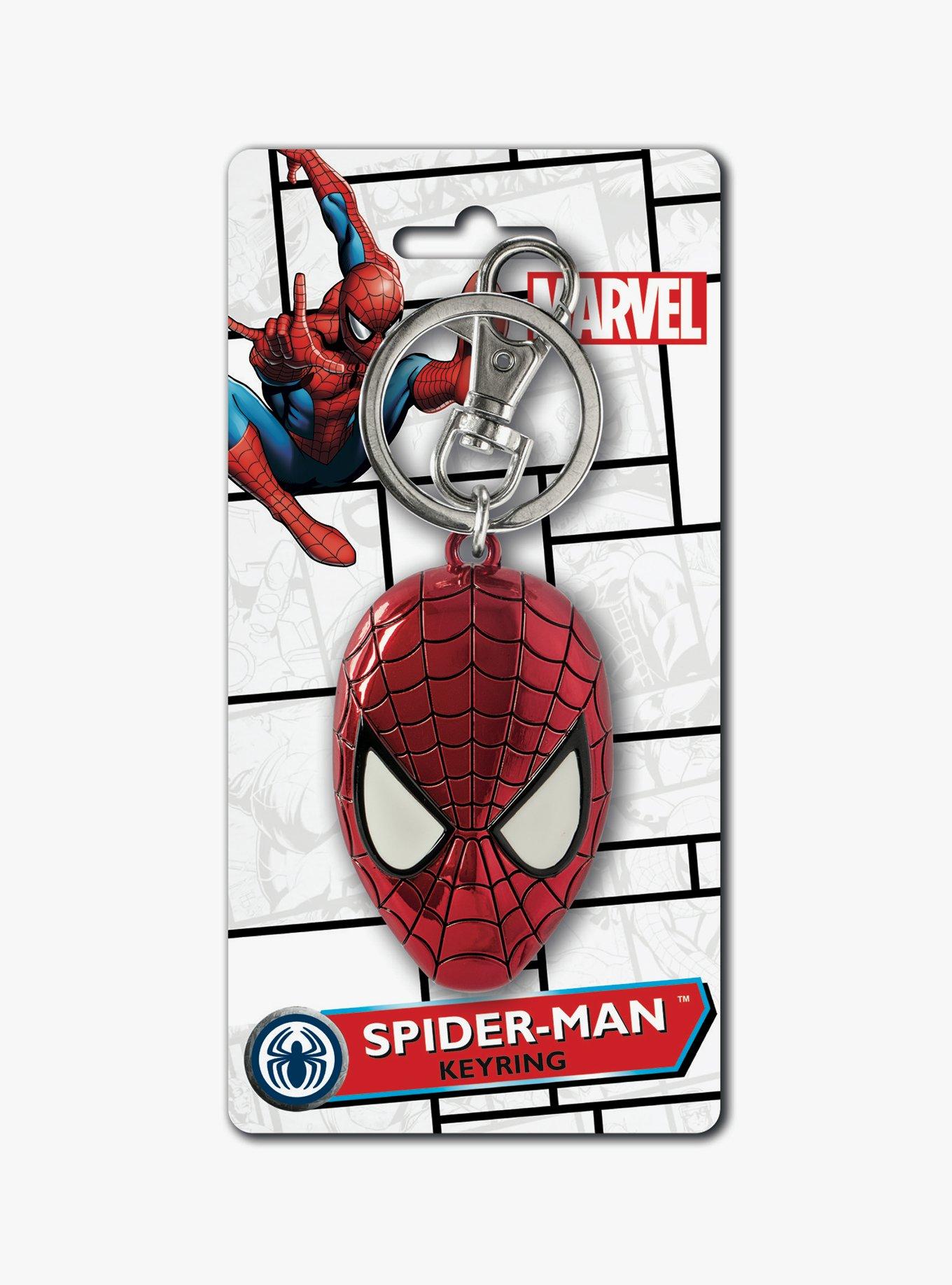 Marvel Spider-Man Mask Pewter Keychain, , hi-res