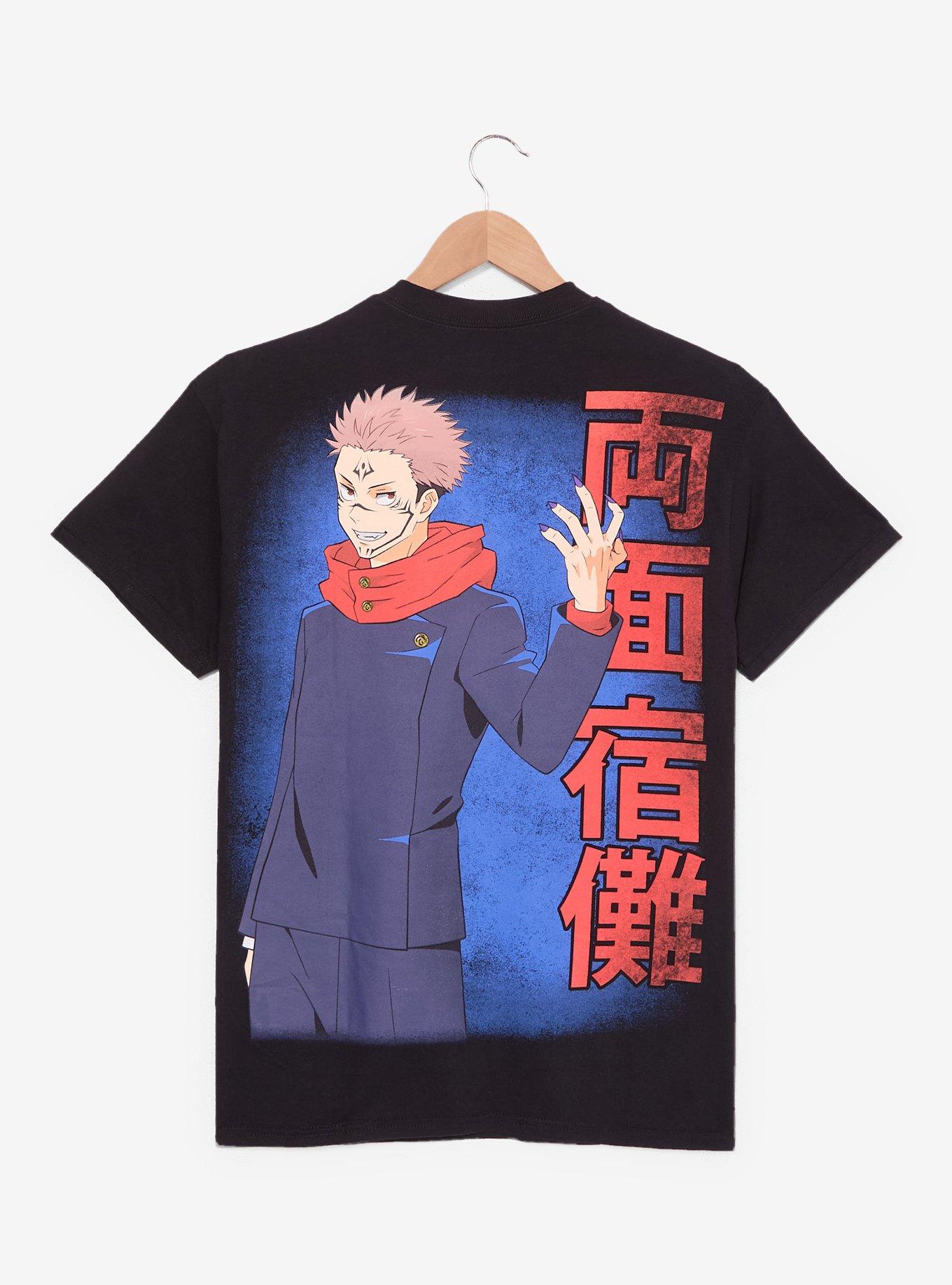 Jujutsu Kaisen Yuji & Sukuna Portrait T-Shirt - BoxLunch Exclusive, , hi-res