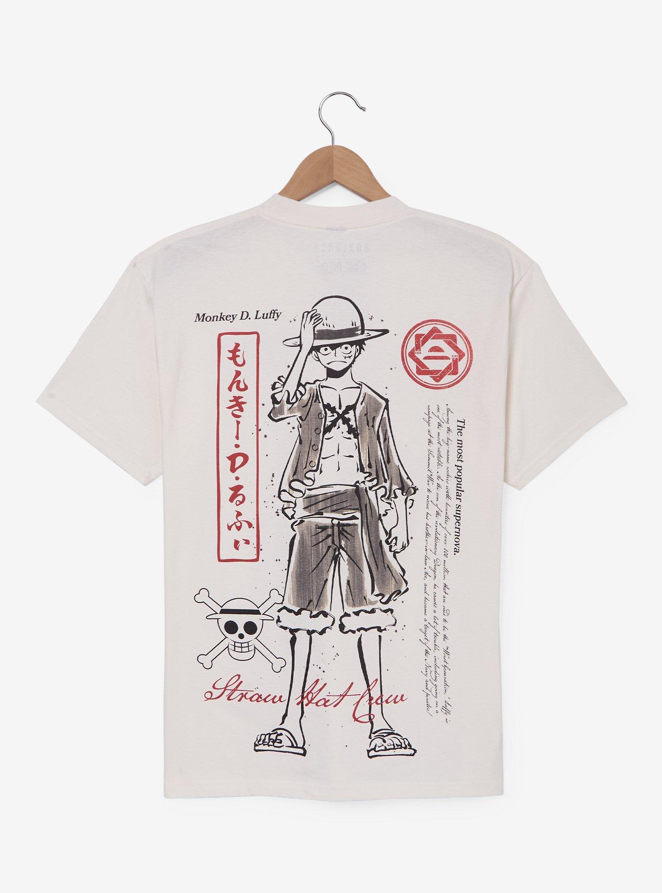 One Piece Luffy Ink T-Shirt — BoxLunch Exclusive