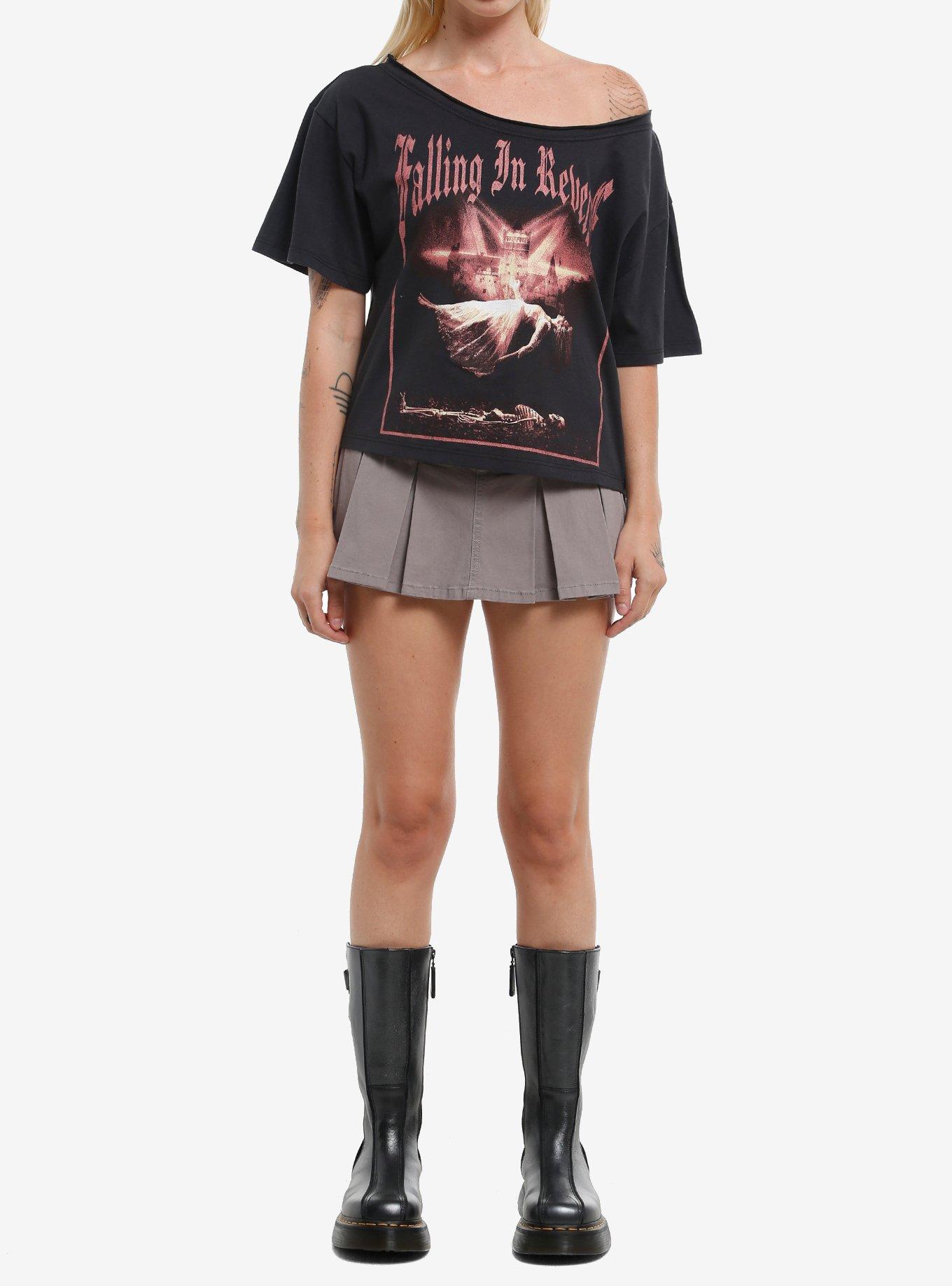 Falling In Reverse Floating Girls Off-Shoulder T-Shirt, , hi-res