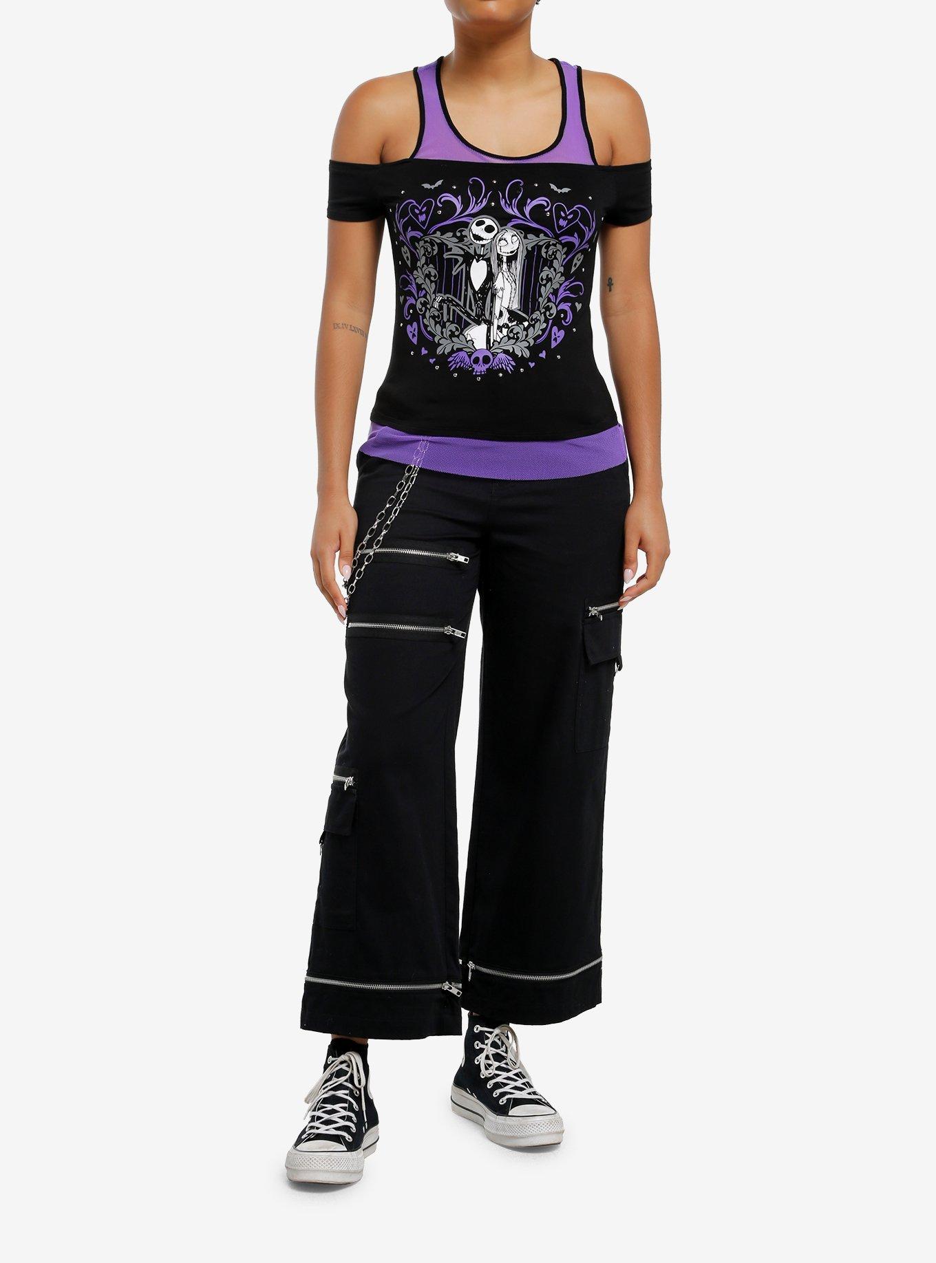 Her Universe The Nightmare Before Christmas Jack & Sally Cold Shoulder Girls Twofer, , hi-res