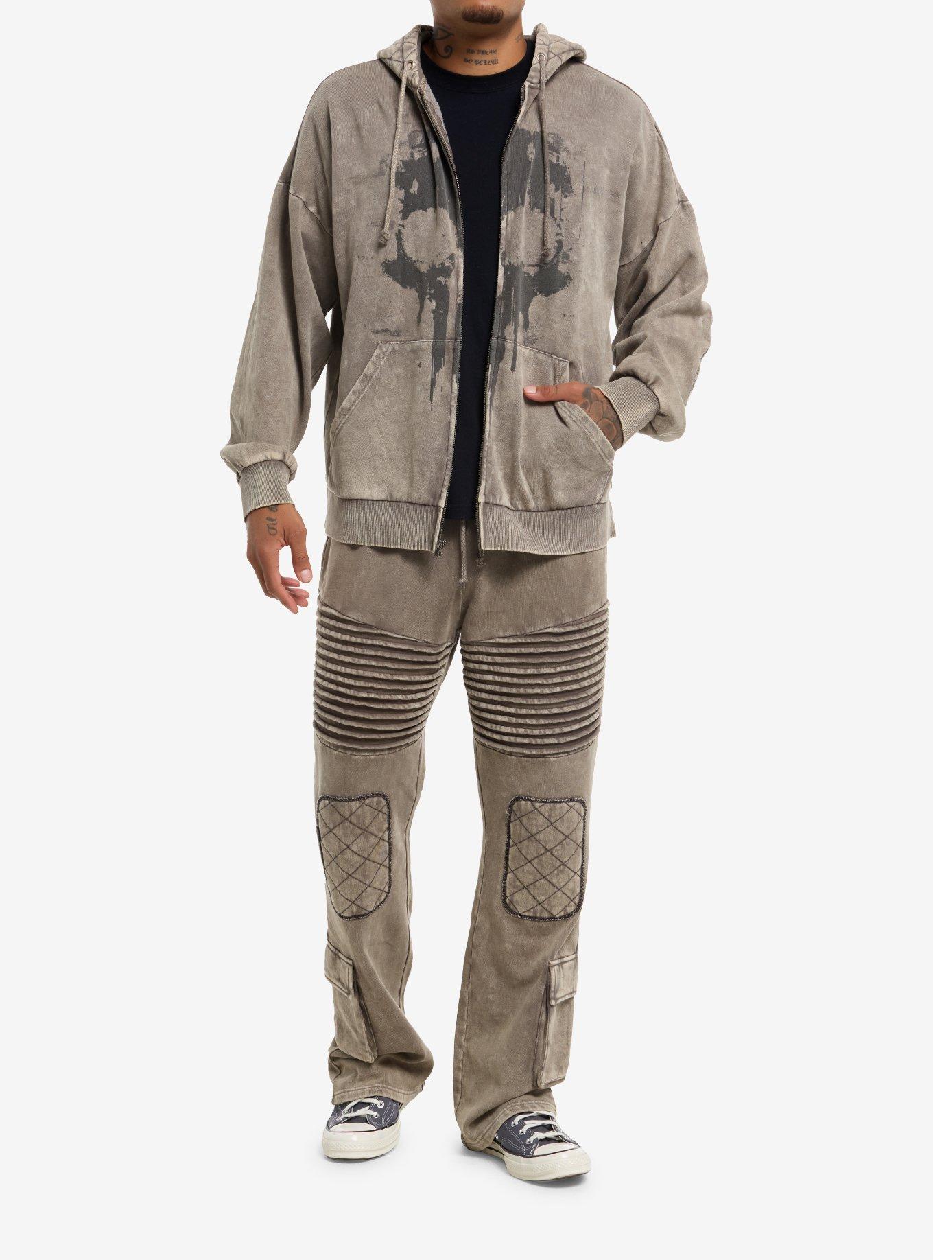 Beyond The Ruin Skull Quilt Patch Hoodie, , hi-res