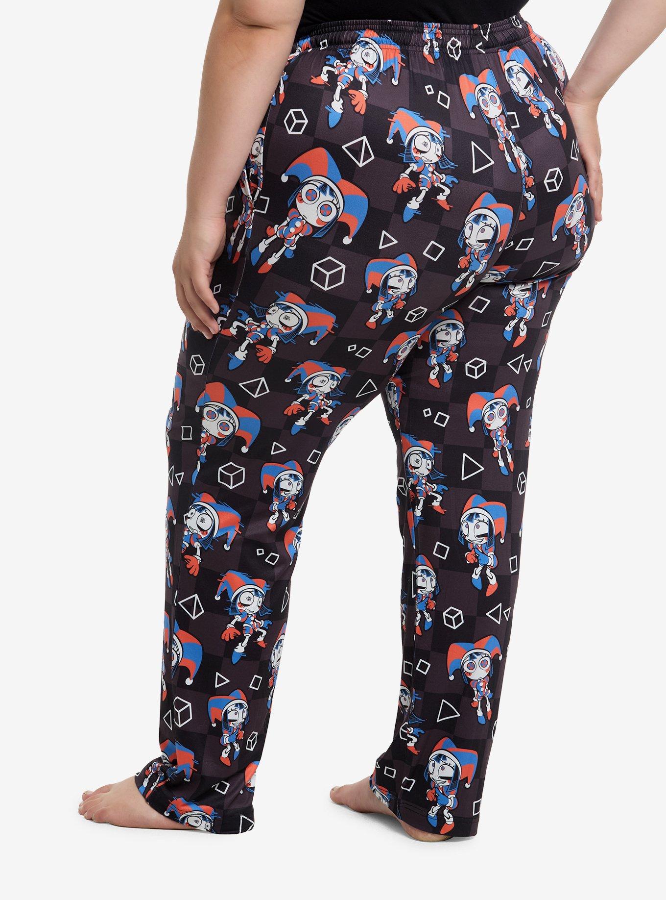 The Amazing Digital Circus Pomni Girls Pajama Pants Plus Size, , hi-res
