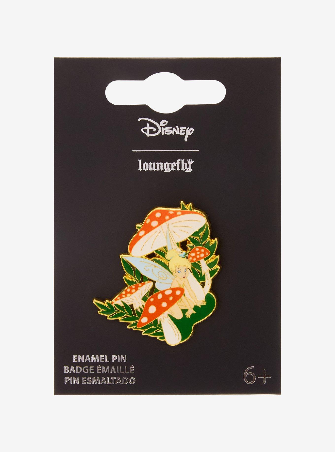 Disney Peter Pan Tinker Bell Mushrooms Enamel Pin — BoxLunch Exclusive, , hi-res