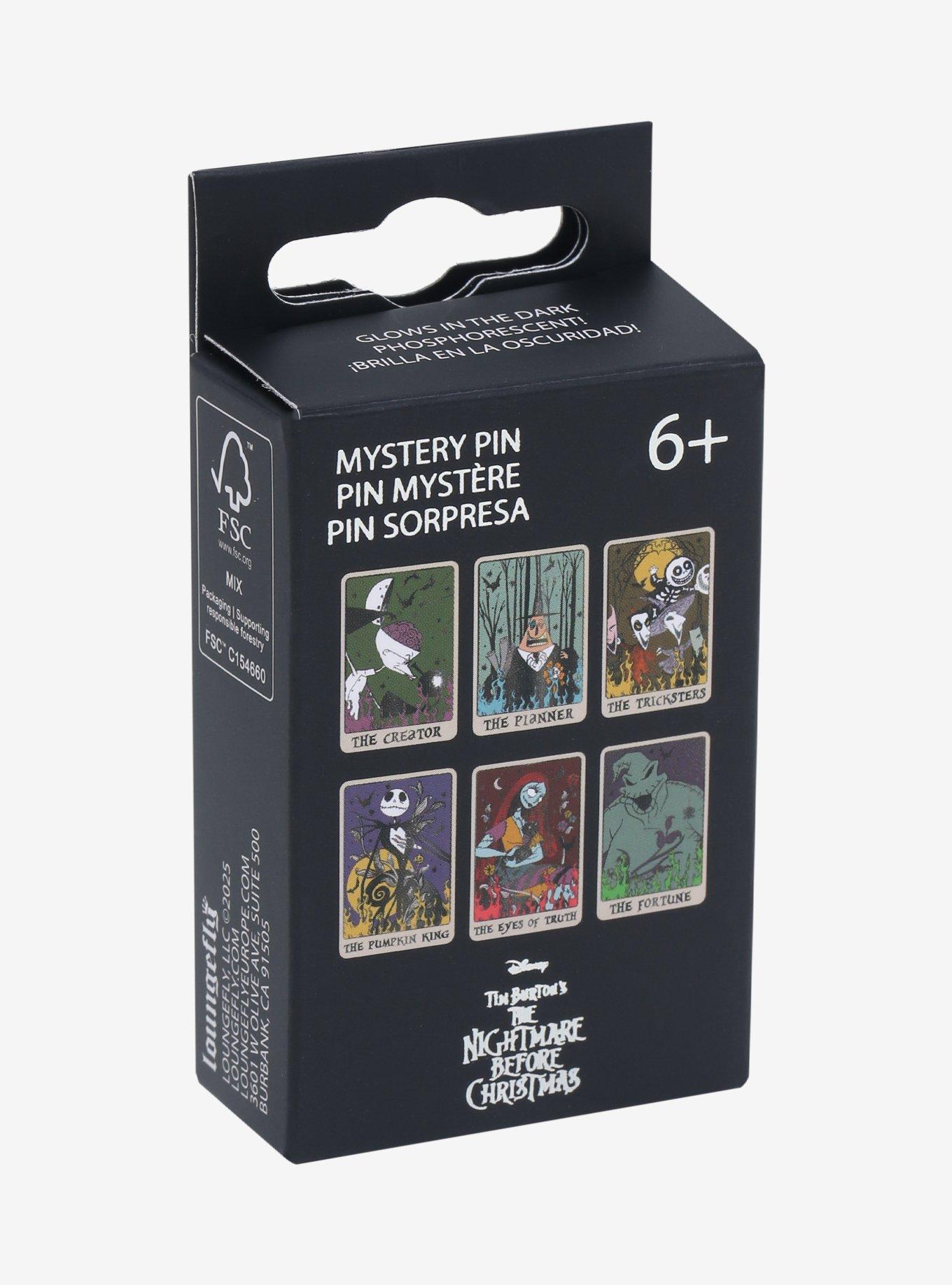 Loungefly Disney The Nightmare Before Christmas Tarot Card Glow-in-the-Dark Blind Box Enamel Pin - BoxLunch Exclusive, , alternate