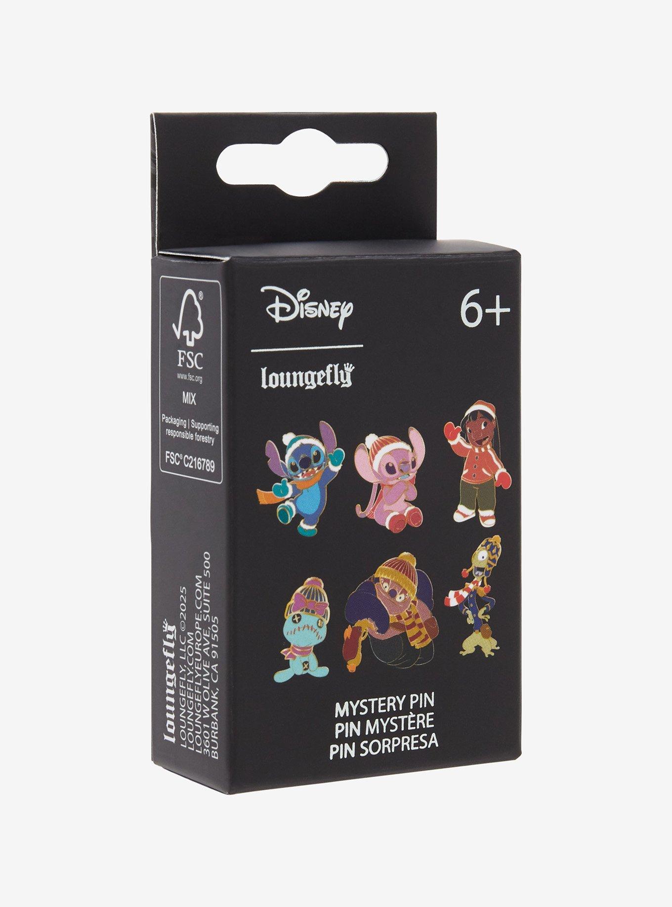 Loungefly Disney Lilo & Stitch Winter Characters Blind Box Enamel Pin - BoxLunch Exclusive, , hi-res