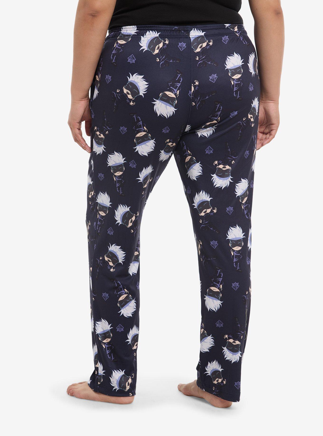 Jujutsu Kaisen Gojo Chibi Girls Pajama Pants Plus Size, , hi-res