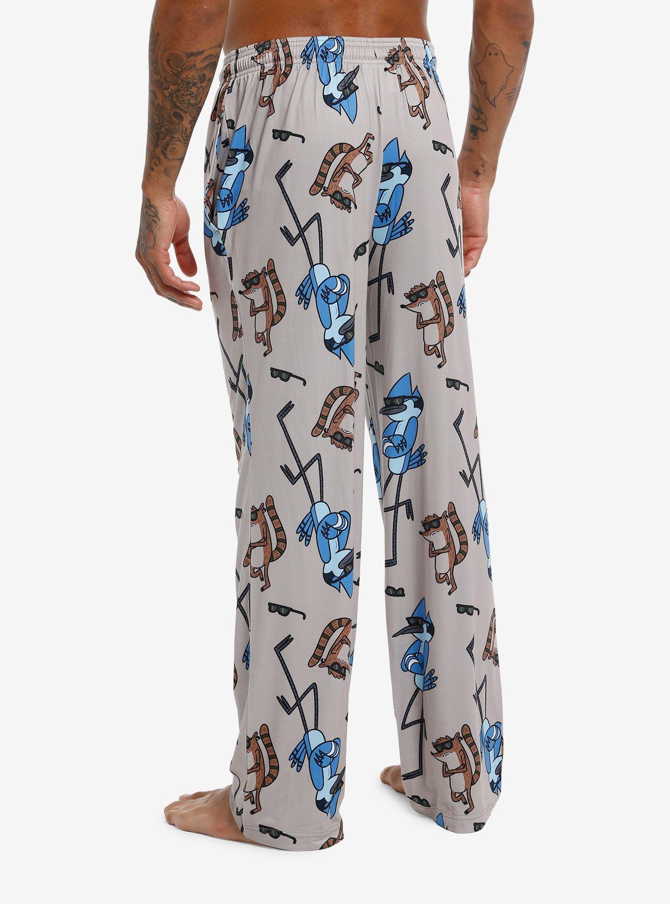 Regular Show Mordecai & Rigby Allover Print Pajama Pants, , hi-res