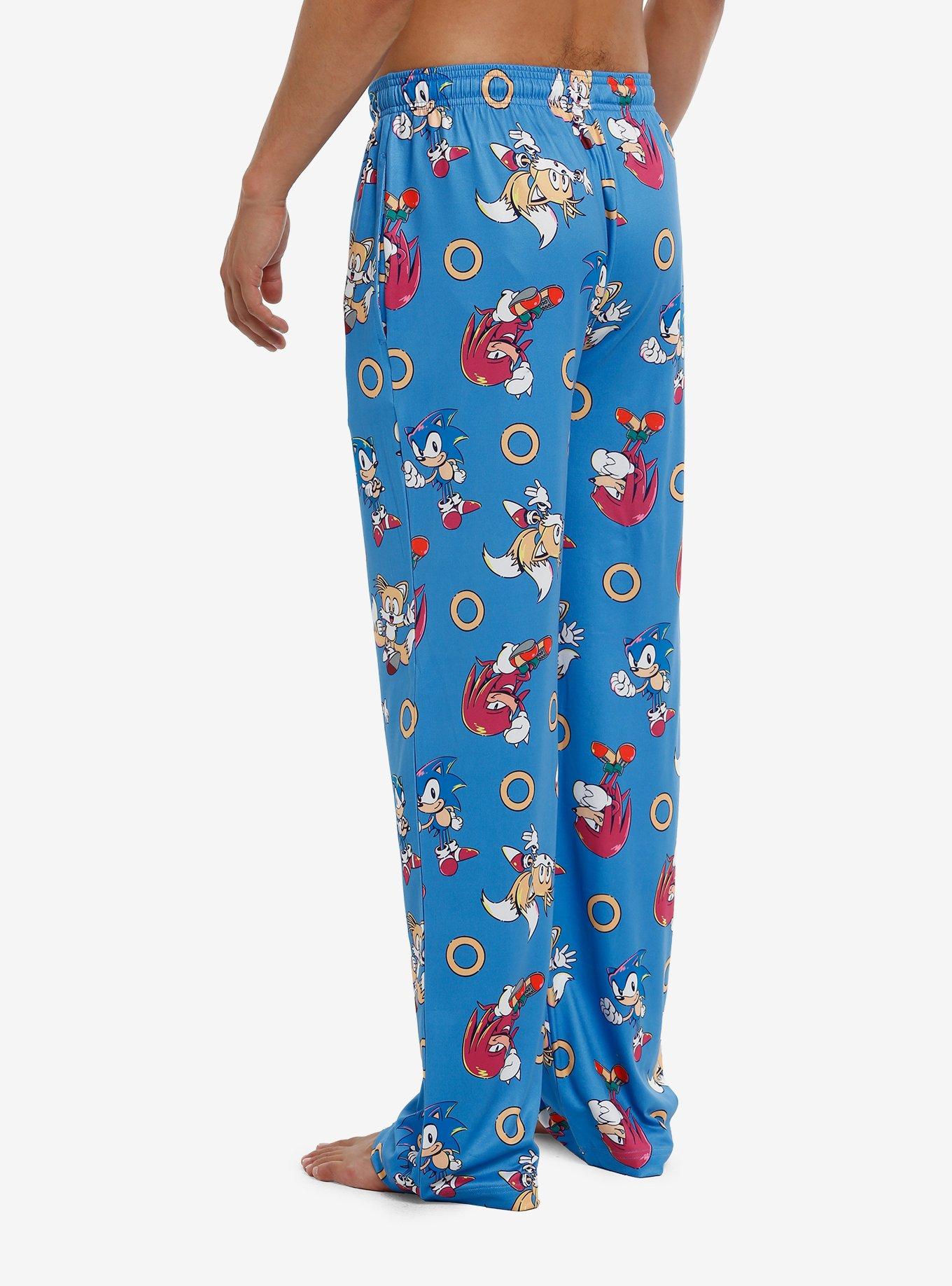 Sonic The Hedgehog Trio Rings Pajama Pants, , hi-res