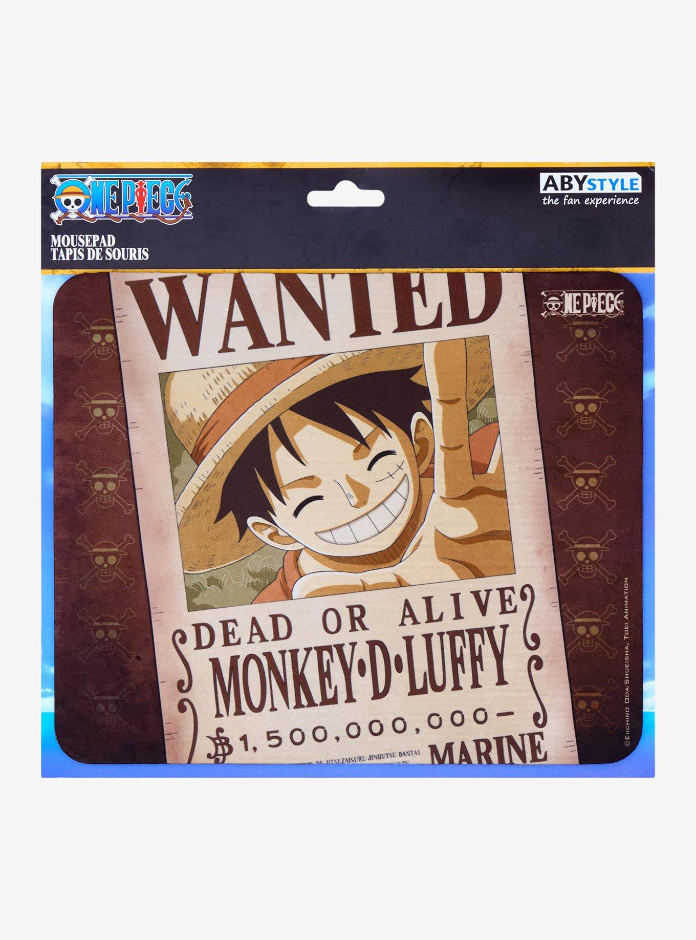 One Piece Luffy Wanted Poster Mousepad, , hi-res