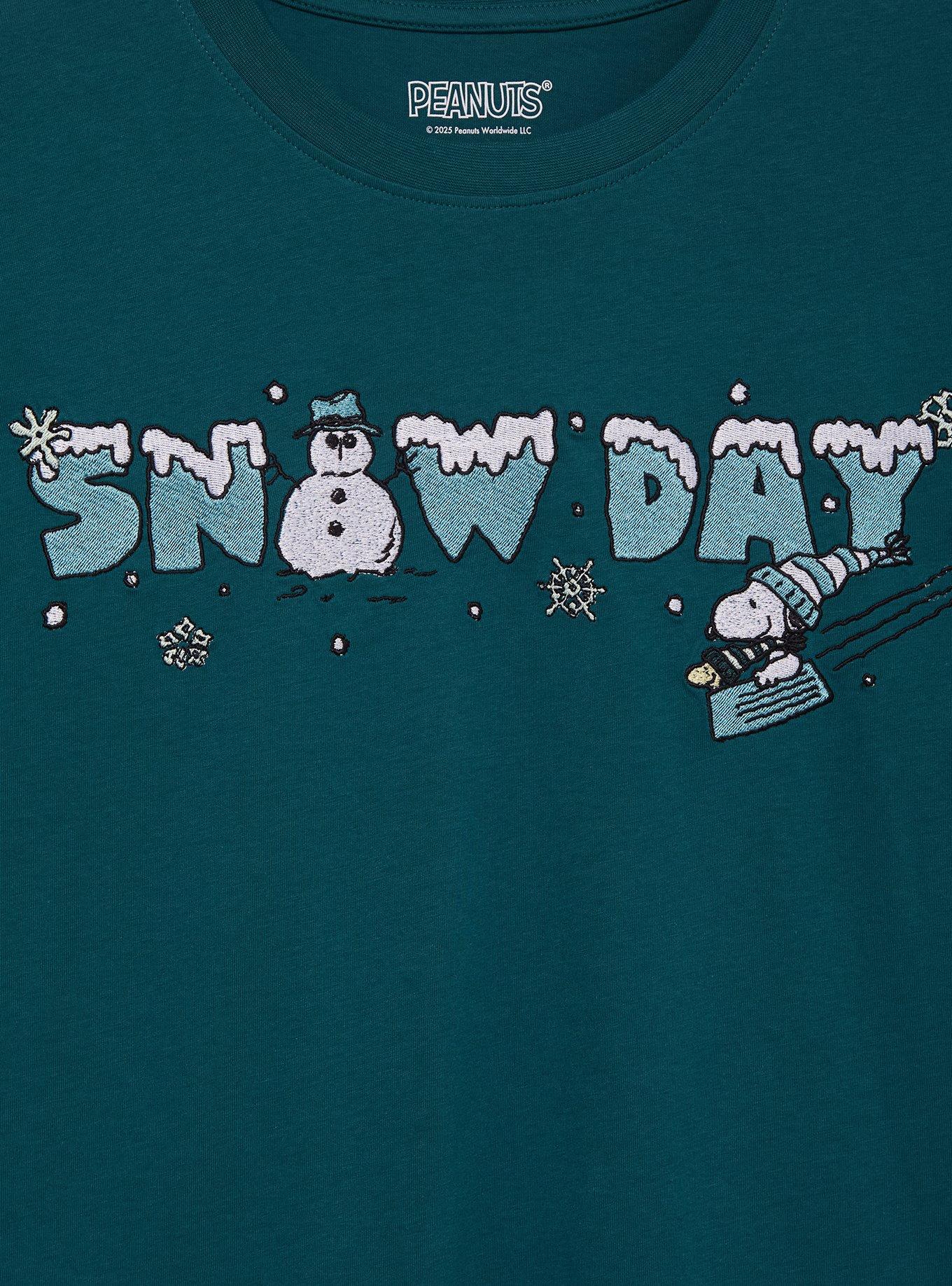 Peanuts Snoopy Snow Day Women's T-Shirt — BoxLunch Exclusive, , hi-res