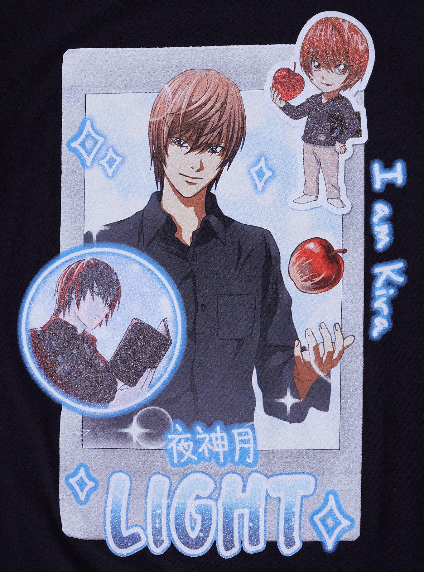 Death Note Light Chibi Glitter T-Shirt, , hi-res