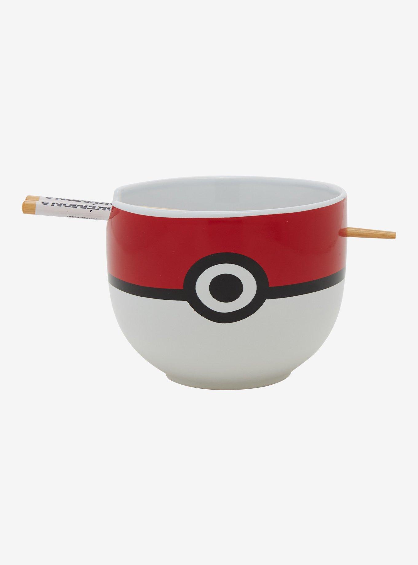 Pokémon Poké Ball Ramen Bowl With Chopsticks, , hi-res