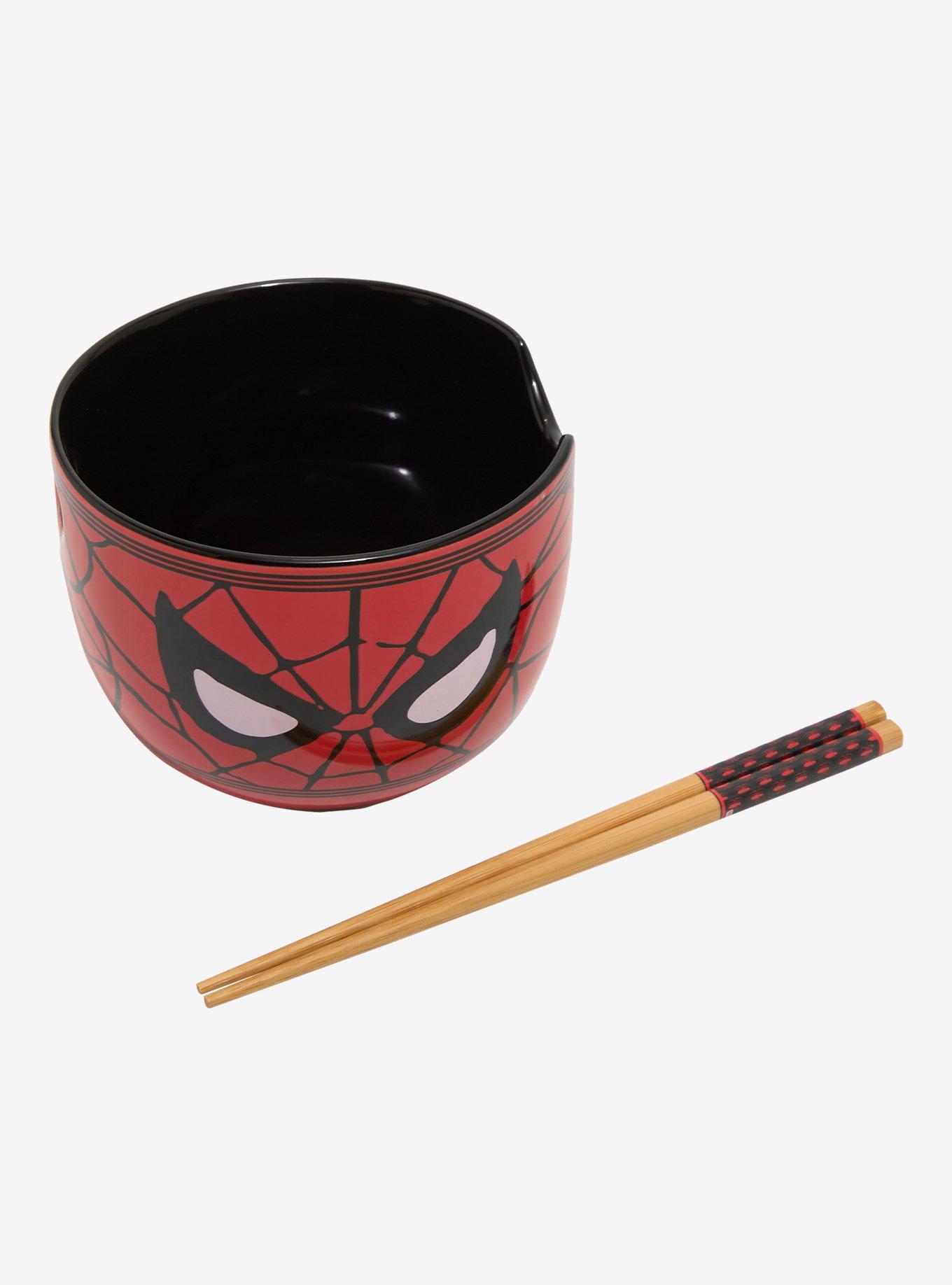 Marvel Spider-Man Mask Ramen Bowl With Chopsticks, , alternate