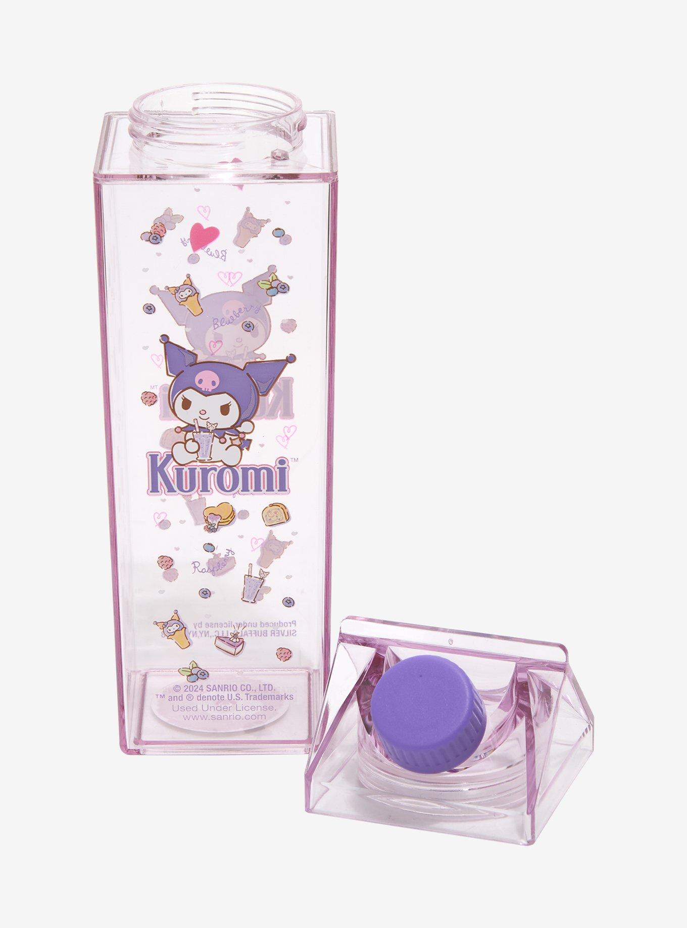 Sanrio Kuromi Purple Milk Carton Water Bottle, , hi-res
