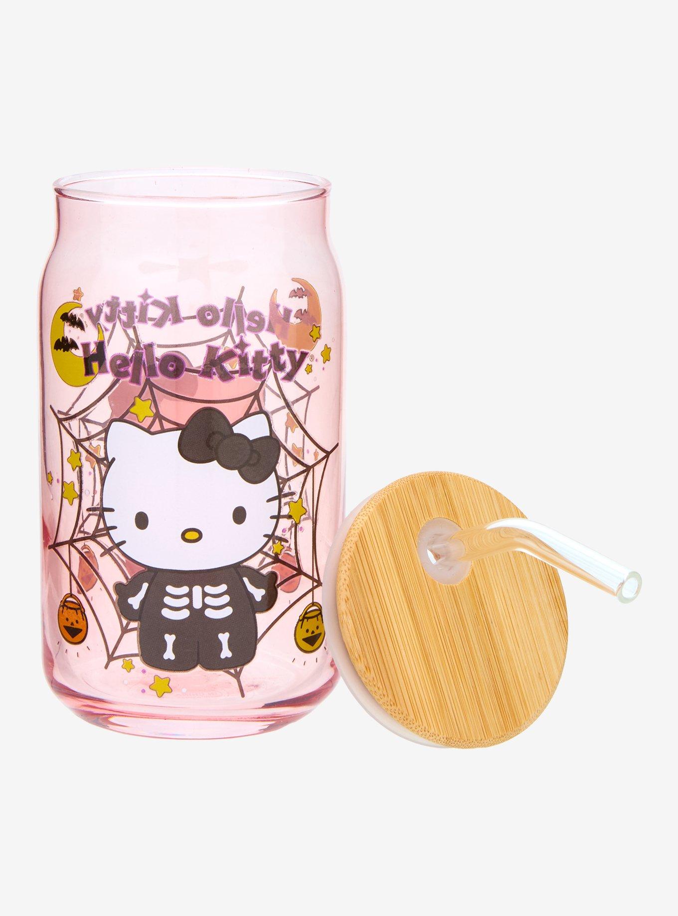 Sanrio Hello Kitty Halloween Costume Glass Cup with Straw, , hi-res