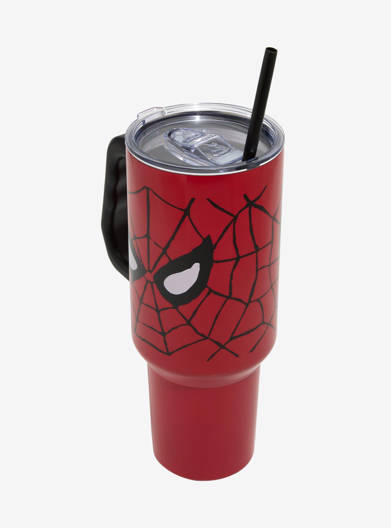 Marvel Spider-Man Mask Straw Tumbler With Handle, , hi-res