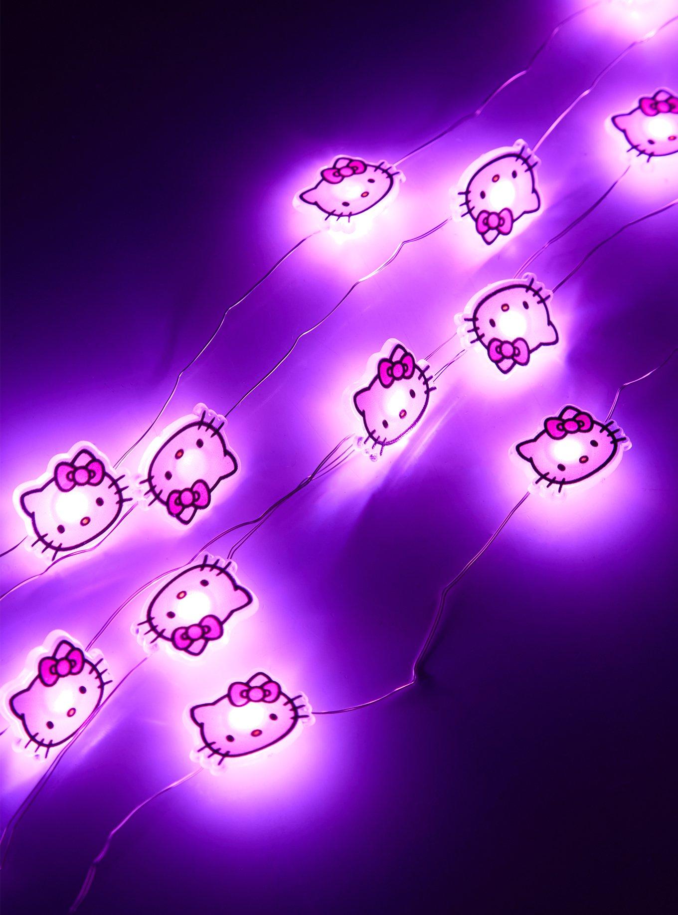 Sanrio Hello Kitty Head Pink String Light Set, , alternate