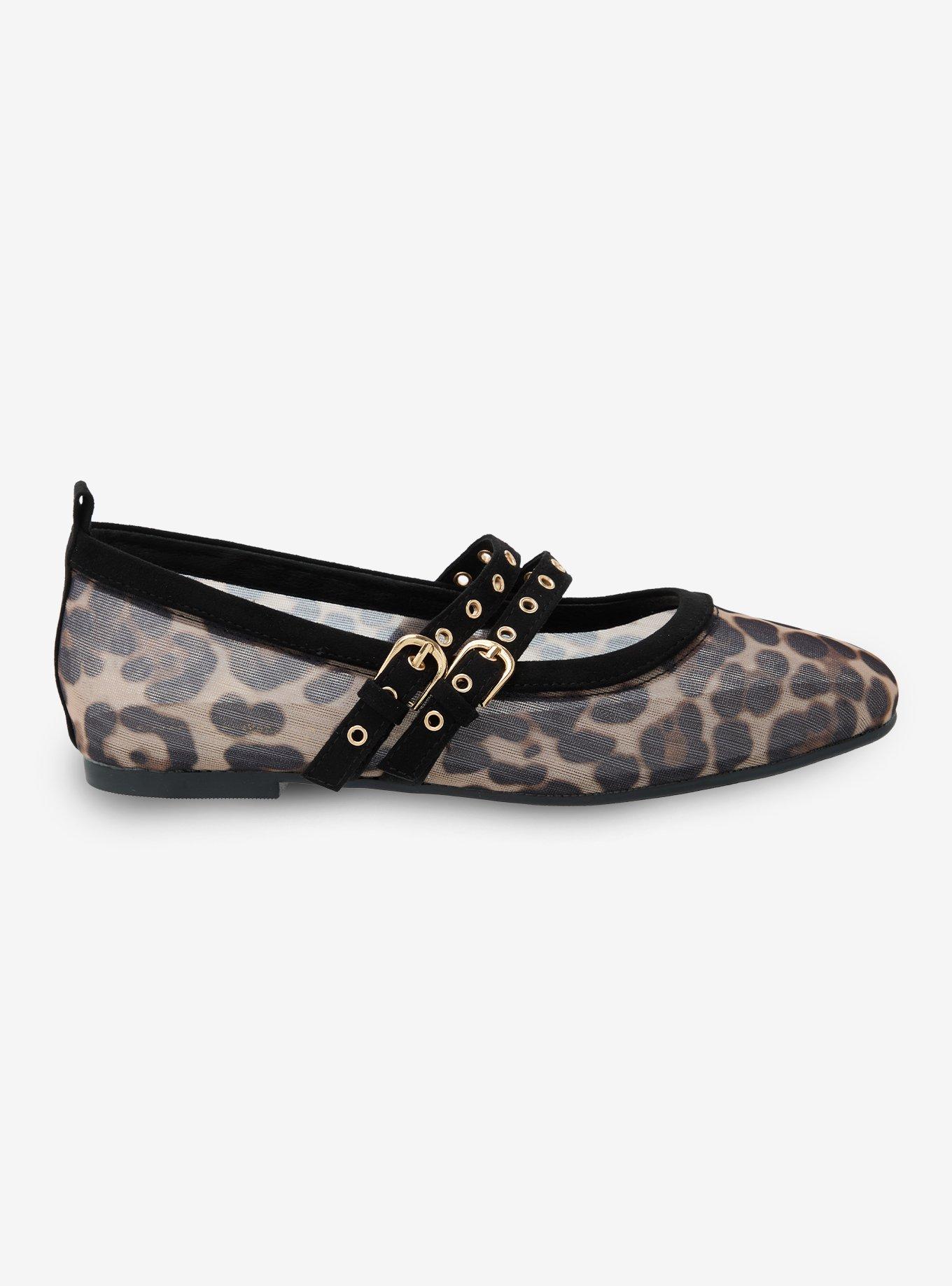 Chinese Laundry Leopard Mesh Grommet Strap Flats, MULTI, alternate