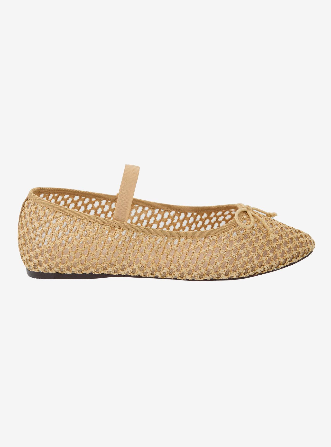 Chinese Laundry Tan Mesh Woven Flats, MULTI, alternate
