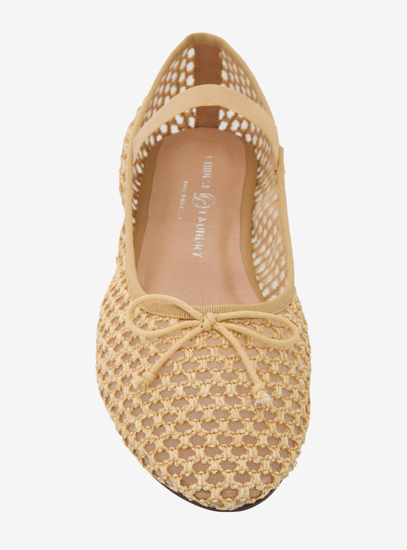 Chinese Laundry Tan Mesh Woven Flats, MULTI, alternate