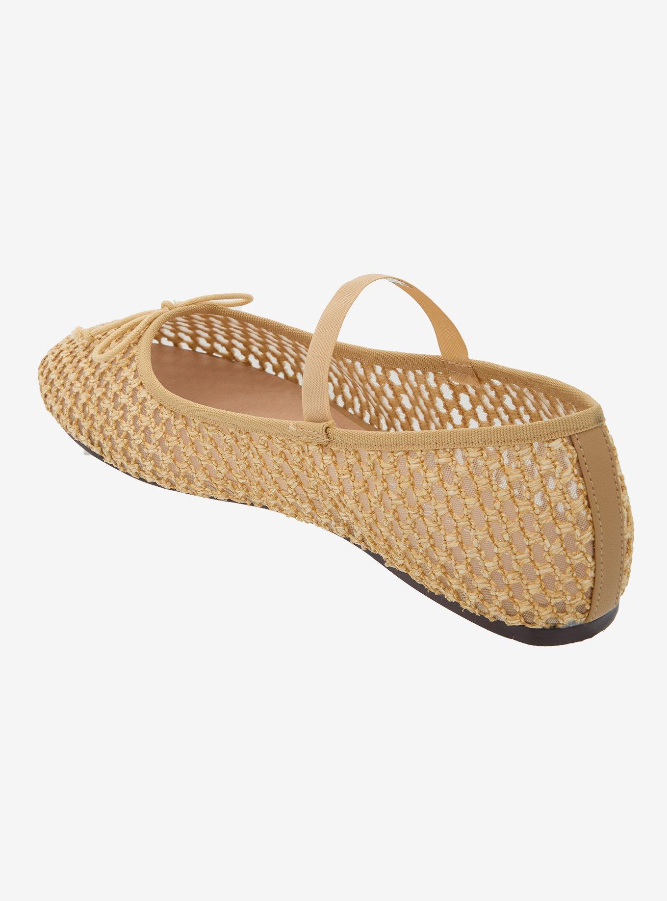 Chinese Laundry Tan Mesh Woven Flats, MULTI, alternate