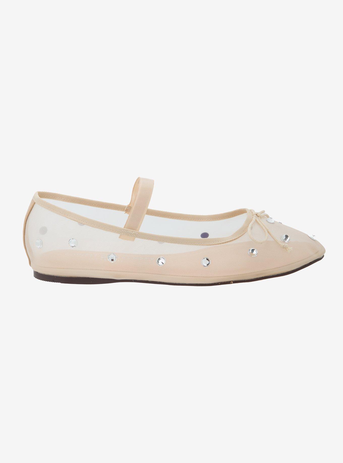 Chinese Laundry Nude Bling Mesh Flats, , hi-res