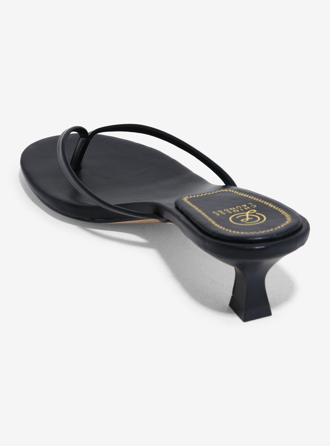 Chinese Laundry Black Brissa Sandal Heels, , hi-res