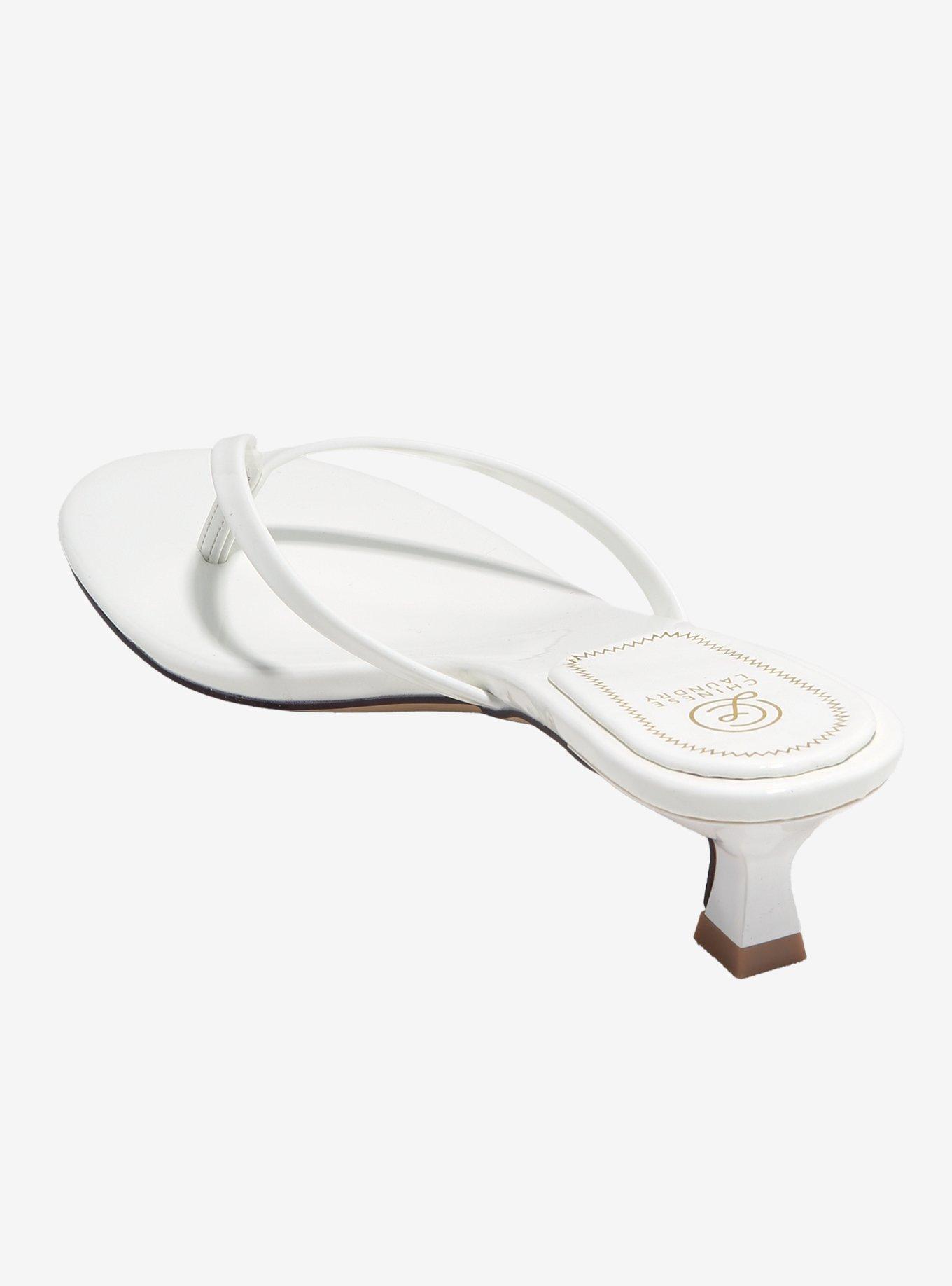 Chinese Laundry White Brissa Sandal Heels, , hi-res